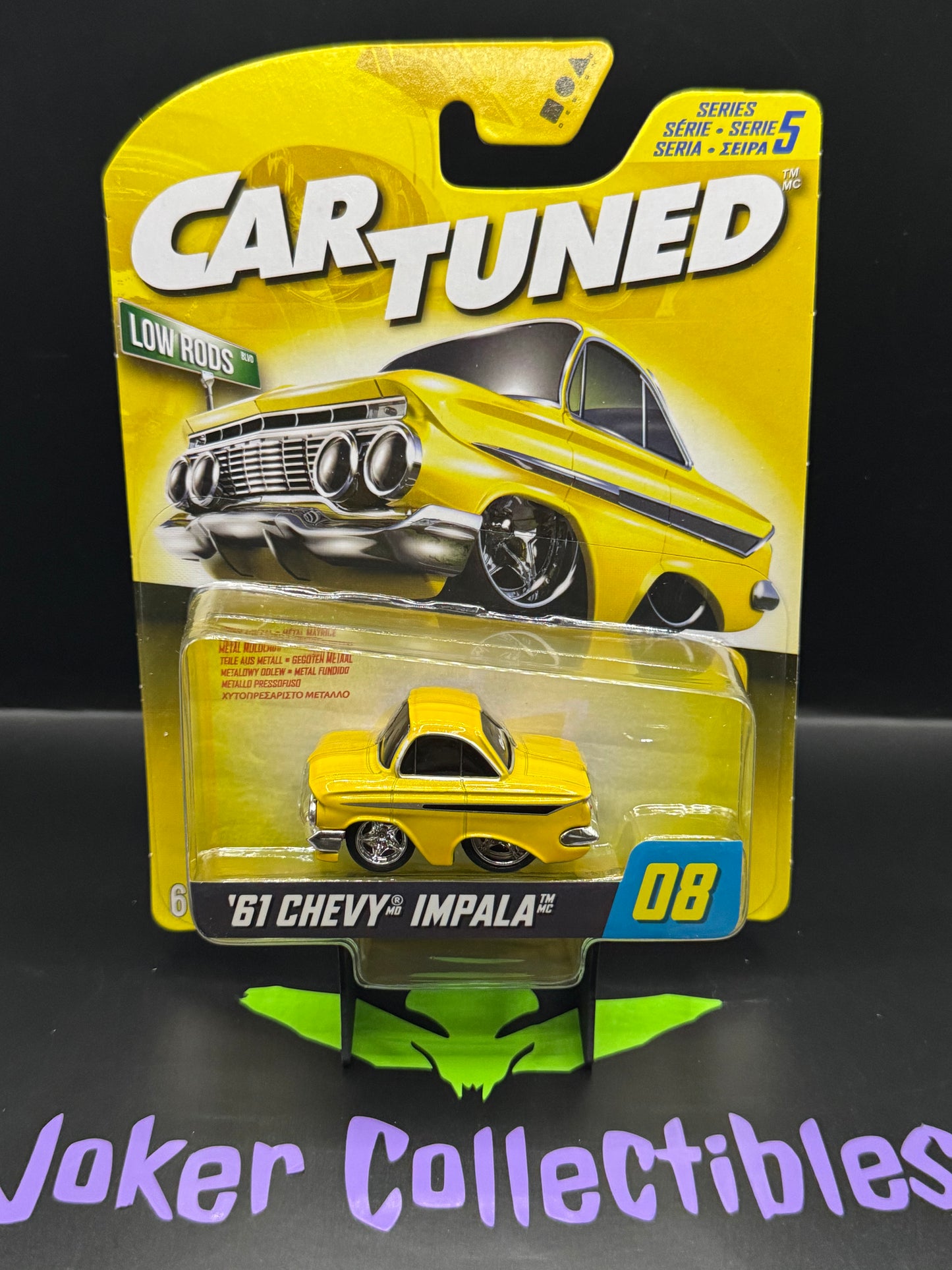 CarTuned Series 5 Hobby Exclusives '61 Chevy Impala Low Rods # 08 Car Tuned