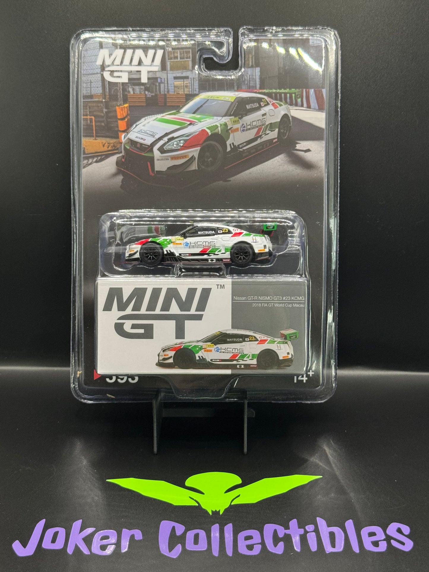 Mini GT #593 Nissan GT-R NISMO GT3 #23 KCMG 2018 FIA GT World Cup Macau