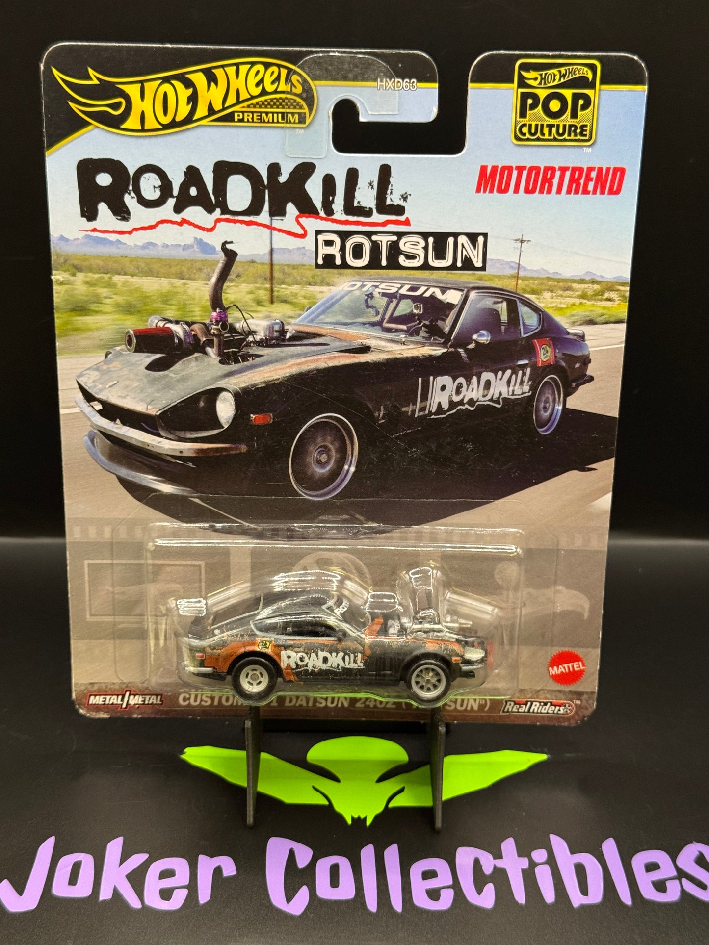 Hot Wheels Premium Pop Culture Motortrend Custom '71 Datsun 240Z Roadkill Rotsun