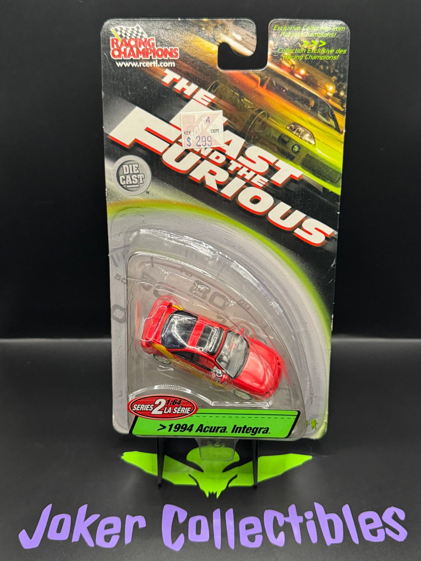 Racing Champions The Fast & The Furious Series 2 1994 Acura Integra