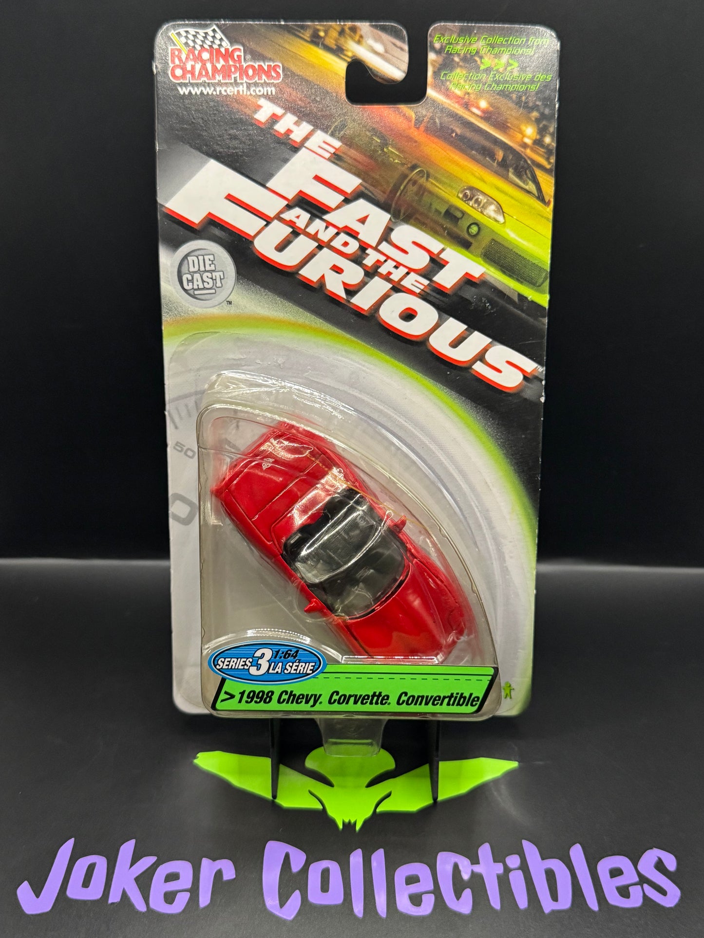 Racing Champions The Fast & The Furious Series 3 1998 Chevy Corvette Convertible