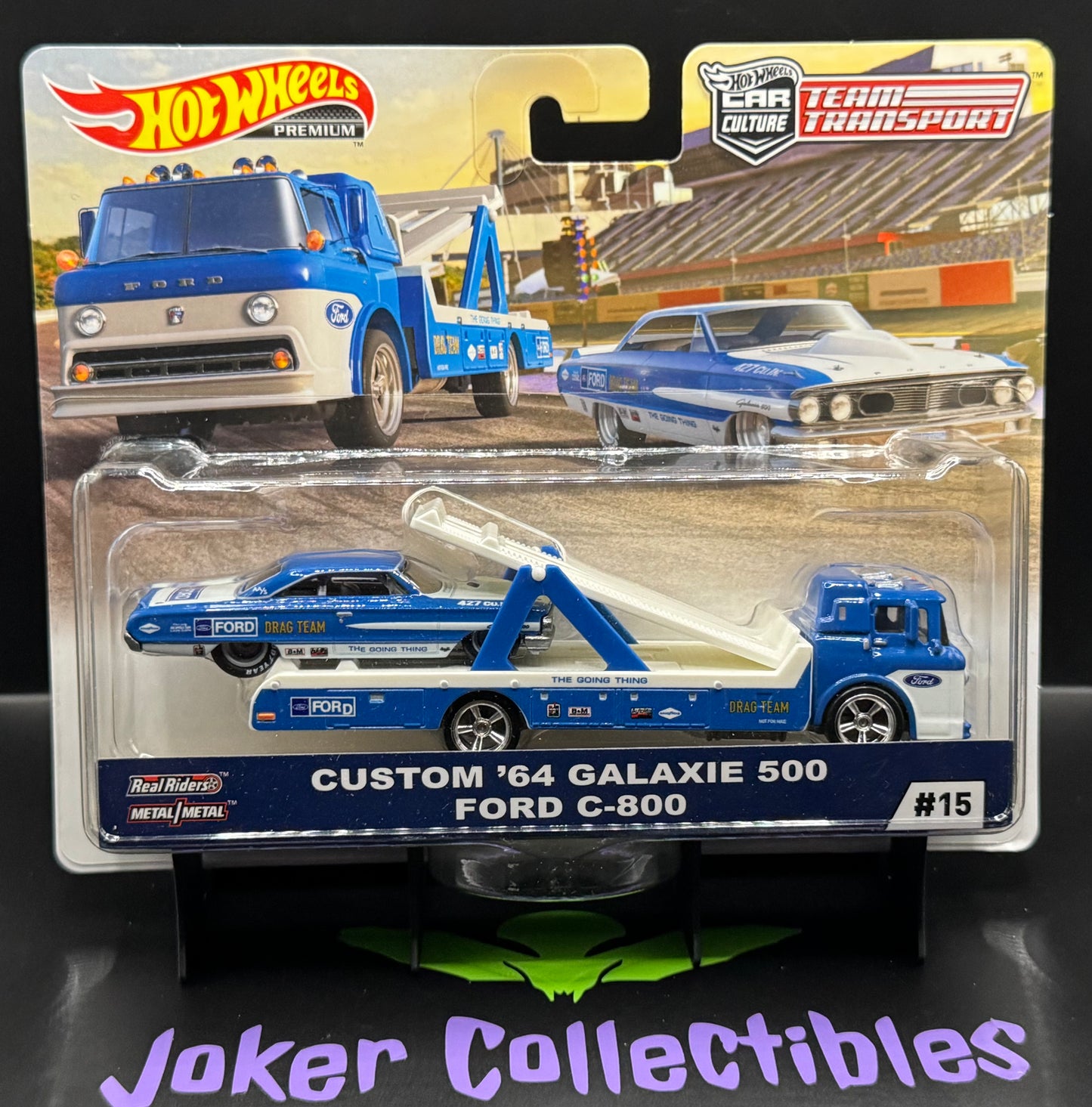 Hot Wheels Team Transport Custom '64 Ford Galaxie 500 & Ford C-800 # 15
