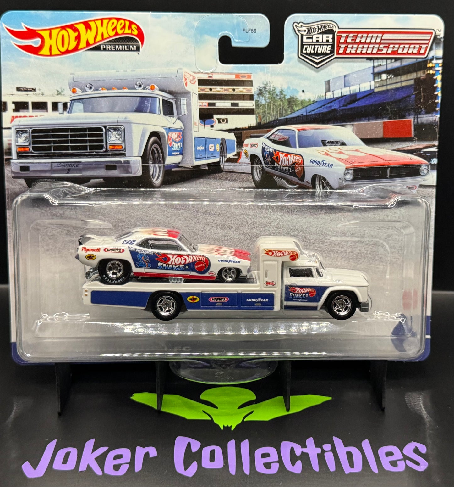Hot Wheels Team Transport Snake II '72 Plymouth Cuda FC Funny Car & Retro Rig # 46