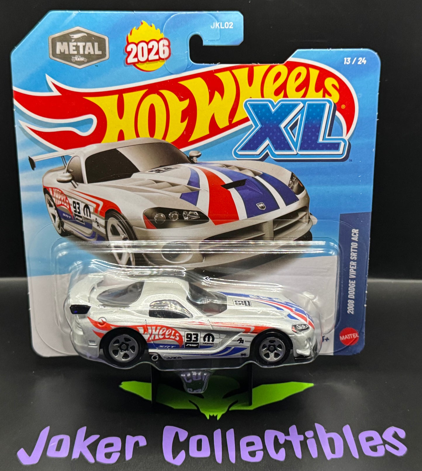 Hot Wheels XL 2026 1:43 Scale 2008 Dodge Viper SRT10 ACR # 13/24