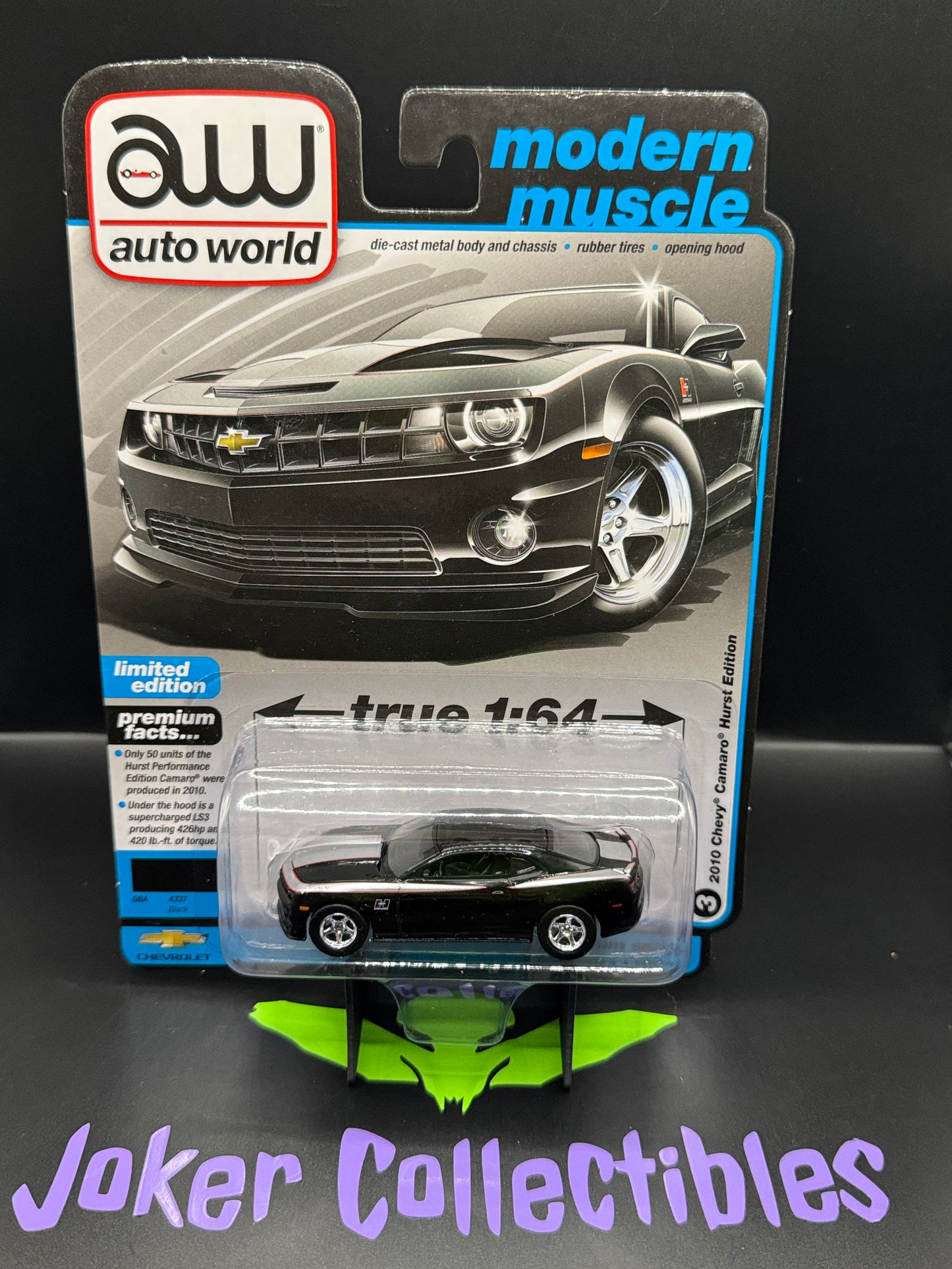 Auto World Modern Muscle 2010 Chevy Camaro Hurst Edition Black # 3