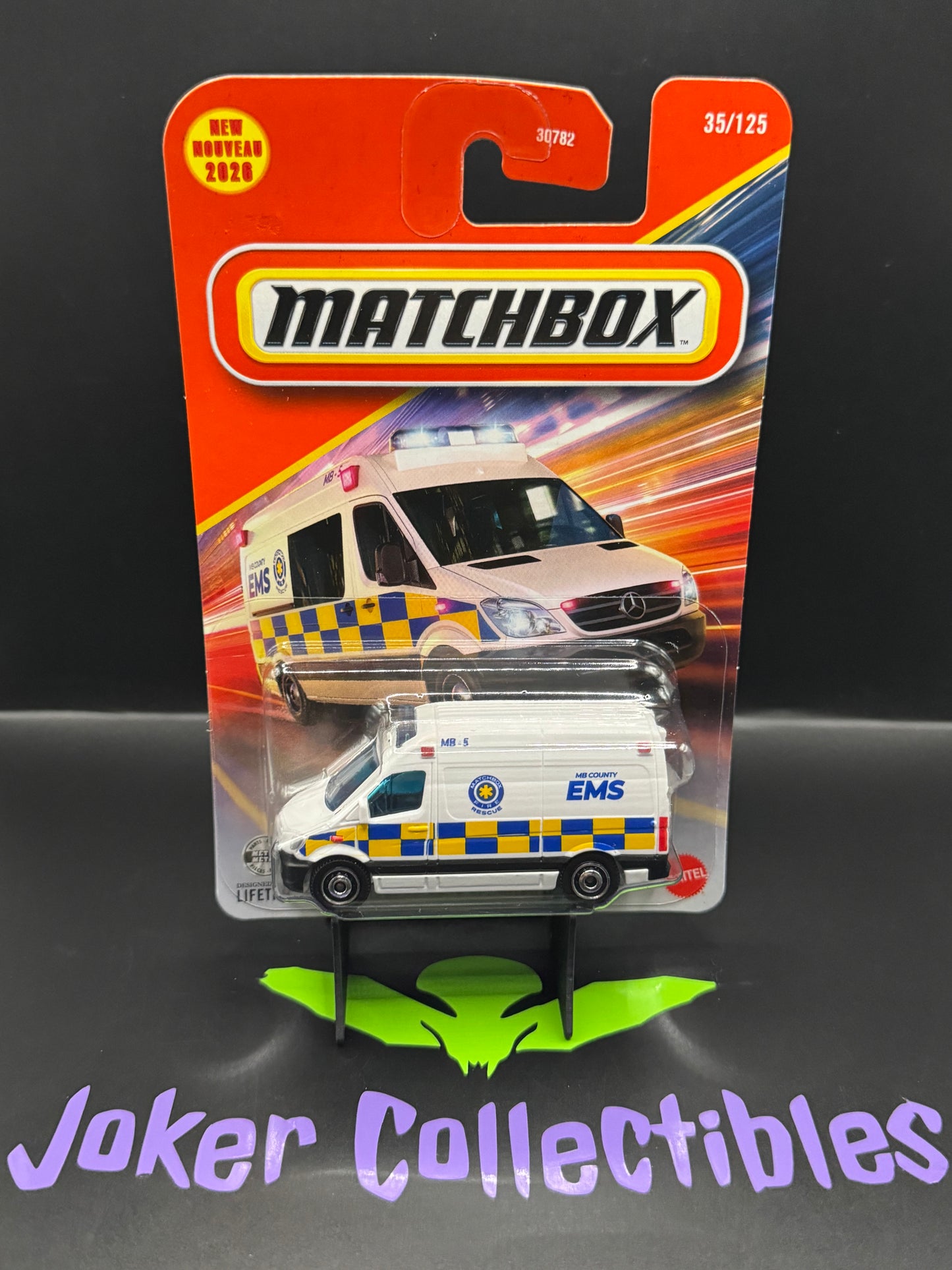 Matchbox 2026 White Mercedes-Benz Sprinter Ambulance 35/125