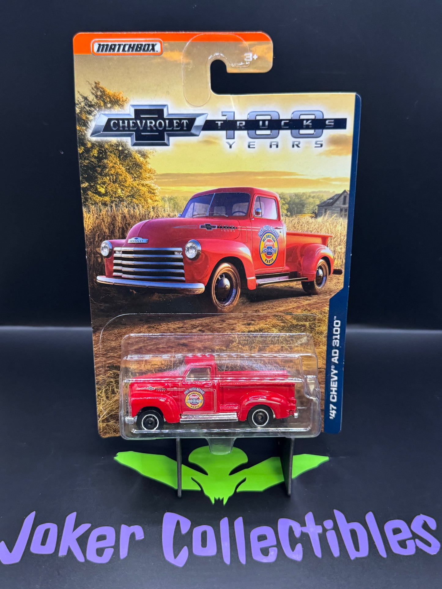 Matchbox 100 Years Chevrolet Trucks MBX Auto Repair Red '47 Chevy AD 3100