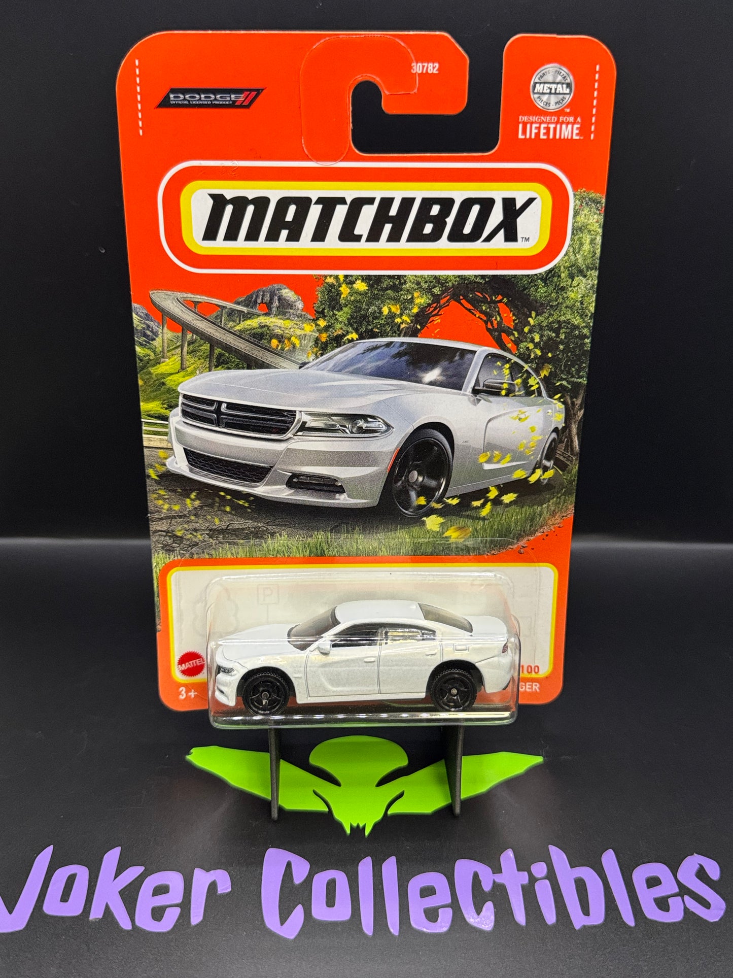 Matchbox White '18 Dodge Charger # 81/100