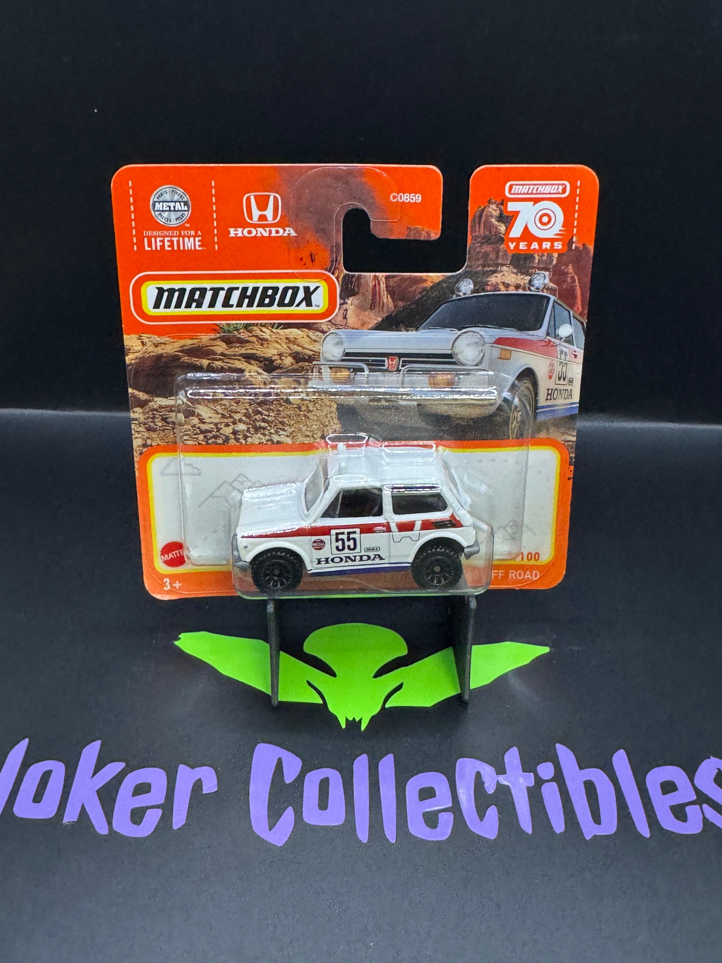 Matchbox Short Card White 1970 Honda N600 Off Road # 7/100