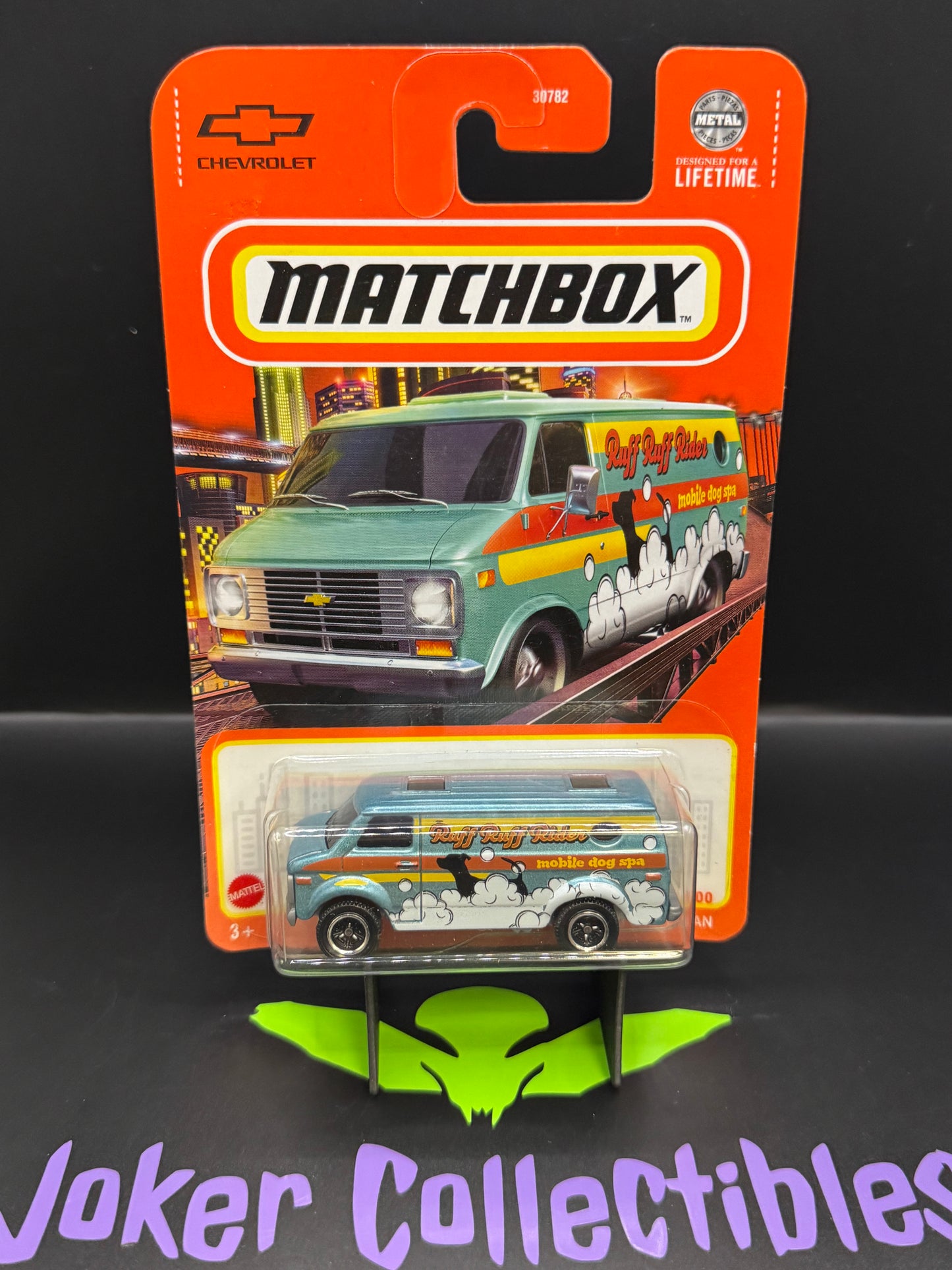 Matchbox Green Ruff Ruff Rider Mobile Dog Space '75 Chevy Van # 14/100