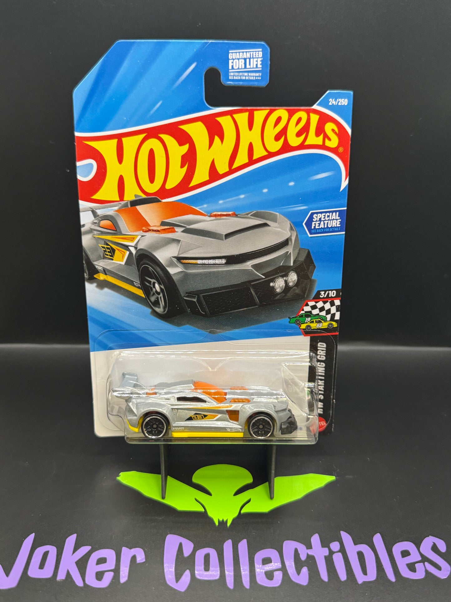 Hot Wheels 2026 Silver Yellow Track Ripper 24/250 HW Starting Grid 3/10 H Case