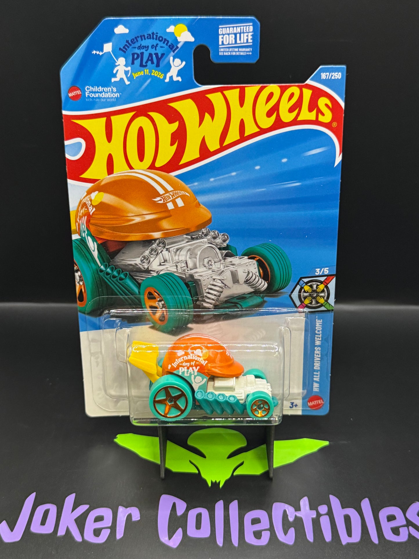 Hot Wheels 2026 International Day of Play Head Gasket 167/250 HW All Drivers Welcome 3/5 H Case