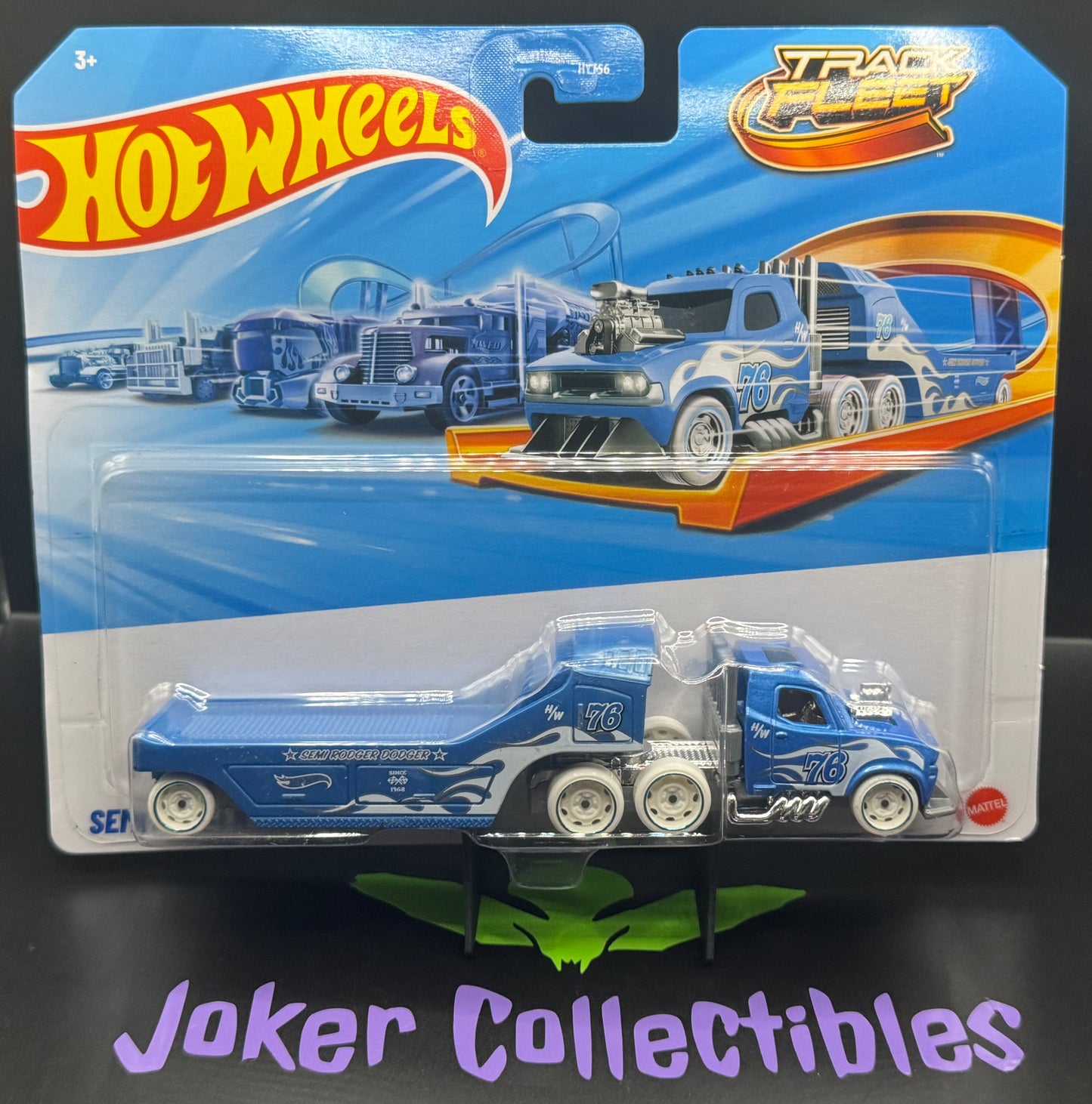 Hot Wheels Track Fleet Blue Semi Rodger Dodger
