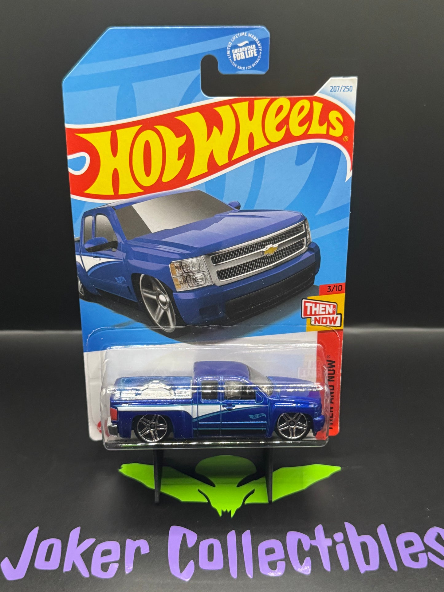 Hot Wheels Blue Chevy Silverado 207/250 Then and Now 3/10