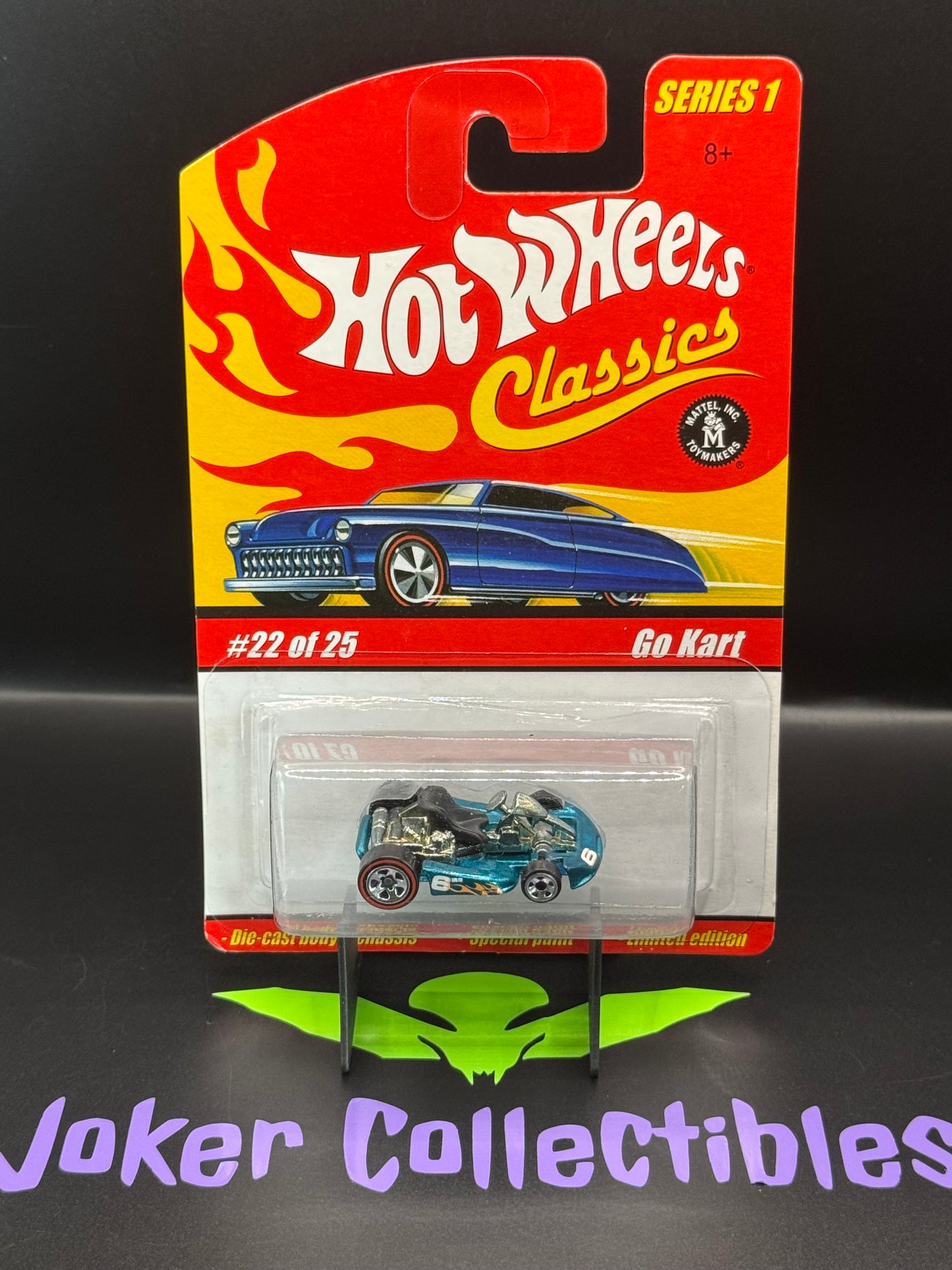Hot Wheels 2005 Classics Series 1 Go Kart 22 of 25 Blue Aqua w/ Protector