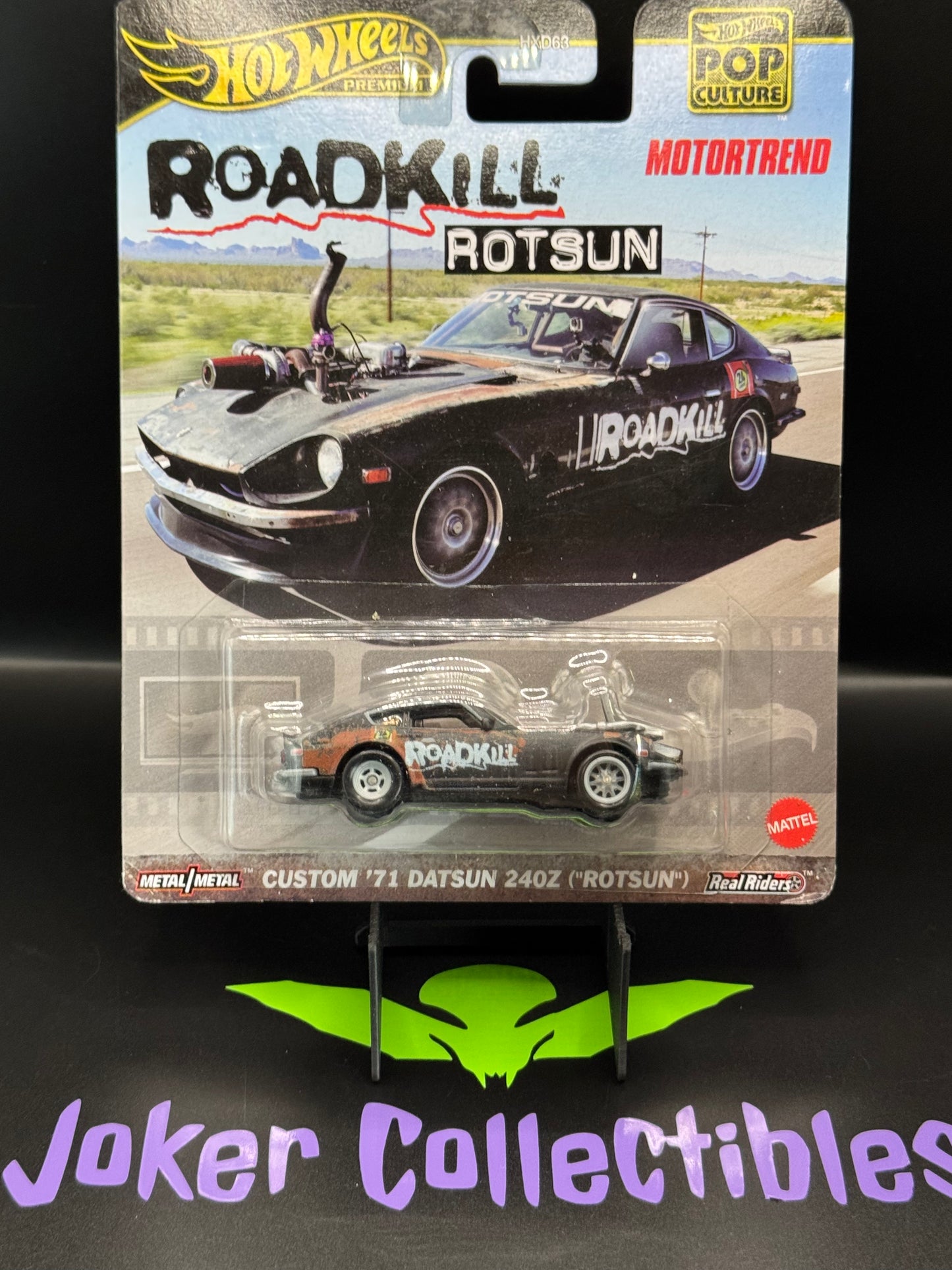 Hot Wheels Premium Pop Culture Roadkill Rotsun Custom '71 Datsun 270Z Motortrend