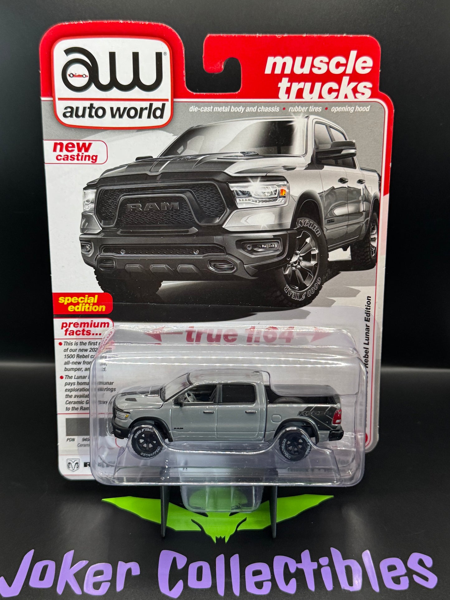 Auto World AW Muscle Trucks 2023 Ram 1500 Rebel Havoc Edition Ceramic Gray