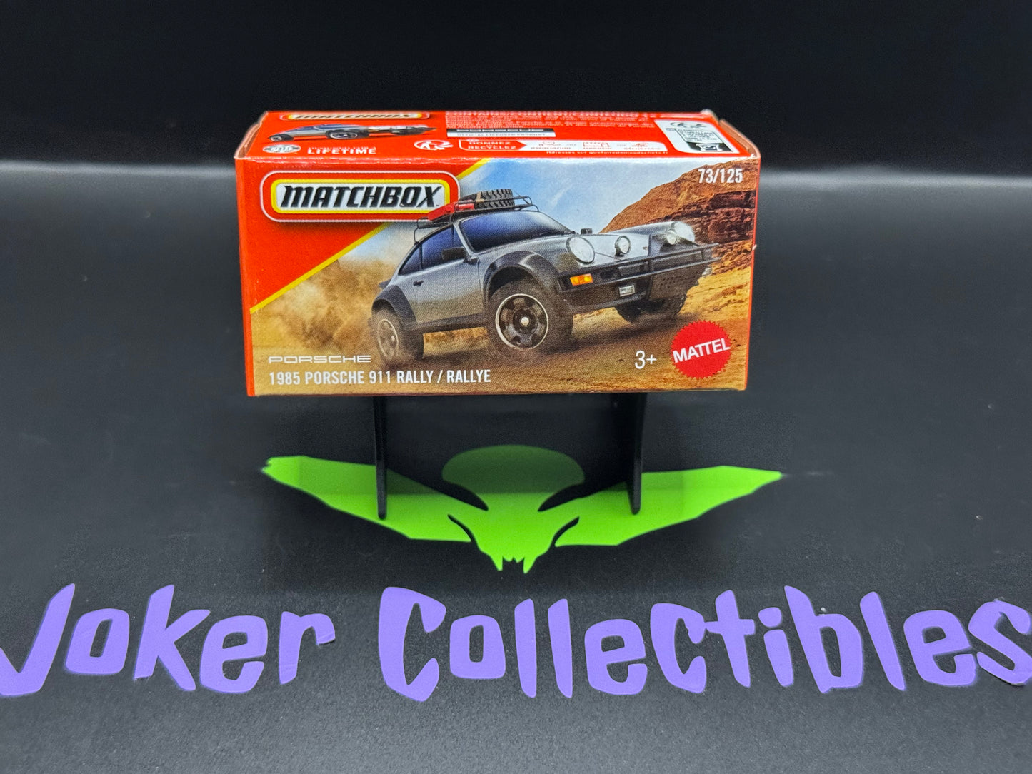 Matchbox Power Grabs 2026 Gray 1985 Porsche 911 Rally / Rallye # 73/125
