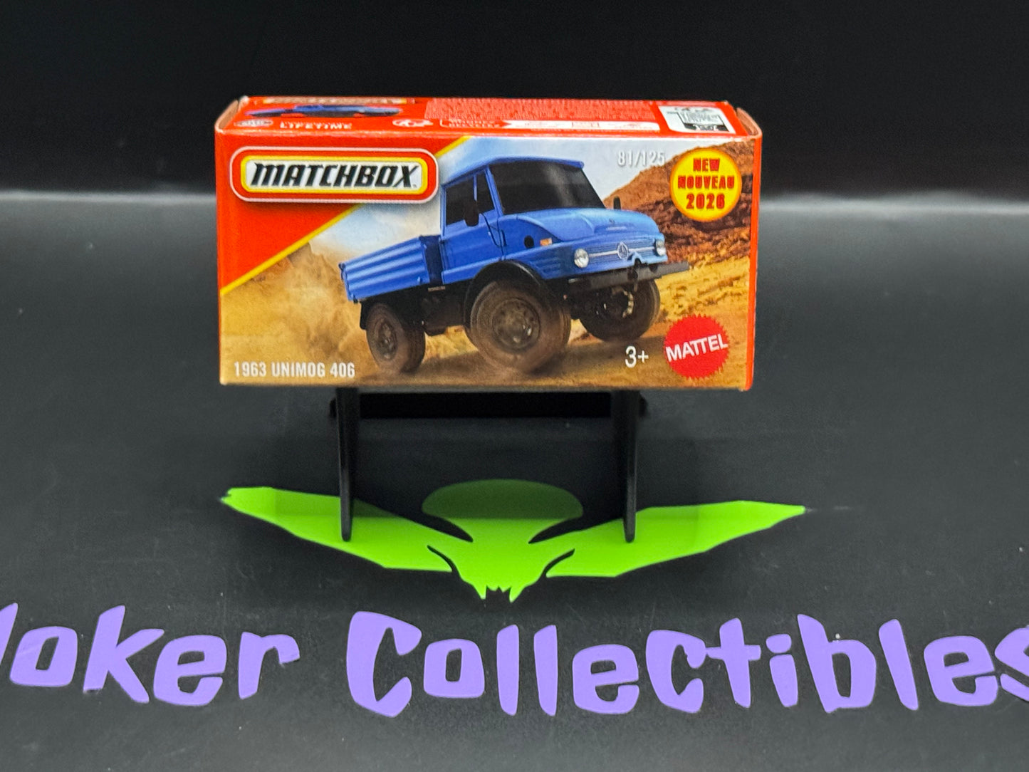 Matchbox Power Grabs 2026 Blue 1963 Unimog 406 # 81/125