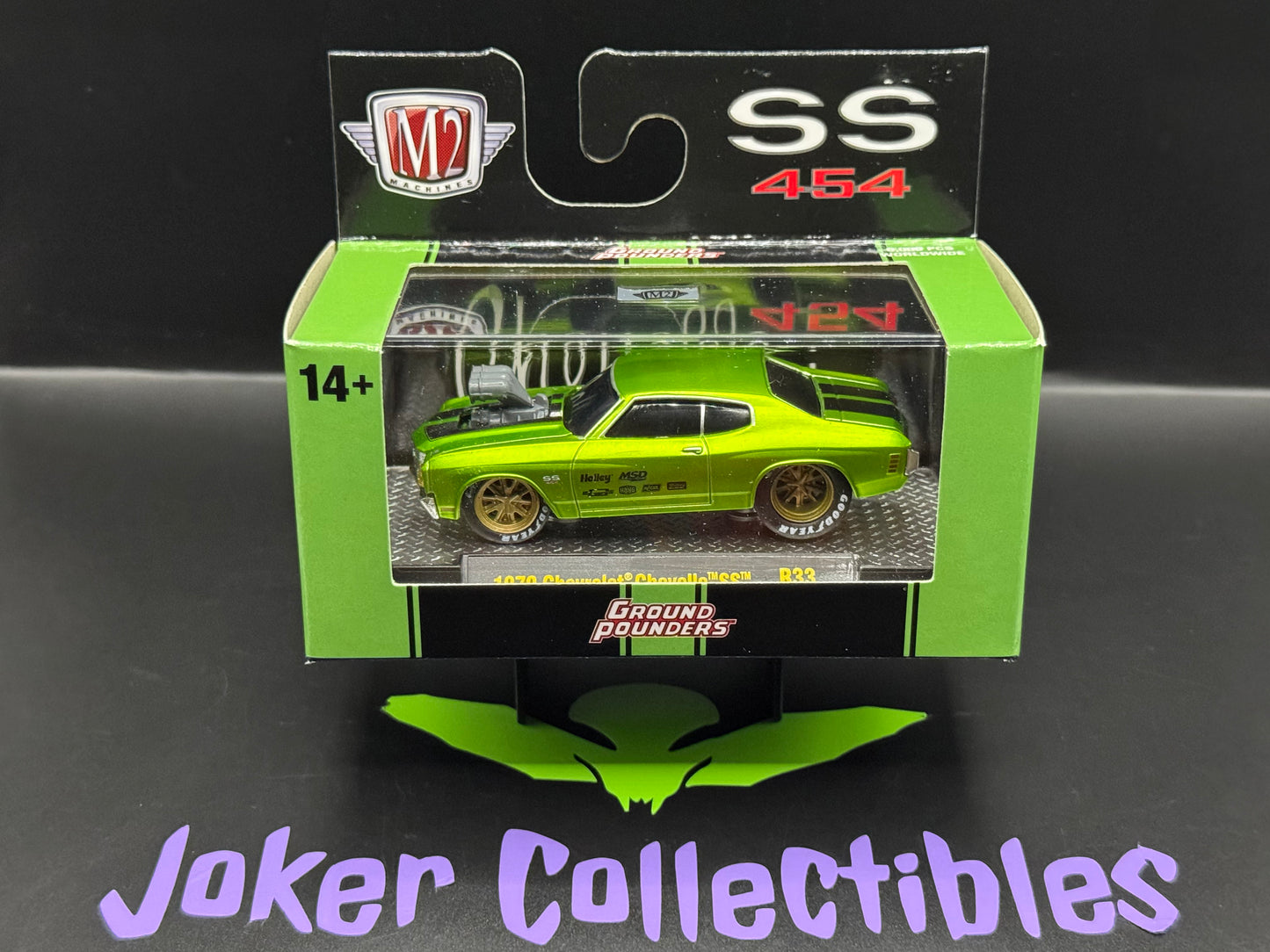 M2 Machines Ground Pounders Green 1970 Chevrolet Chevelle SS R33 26-06