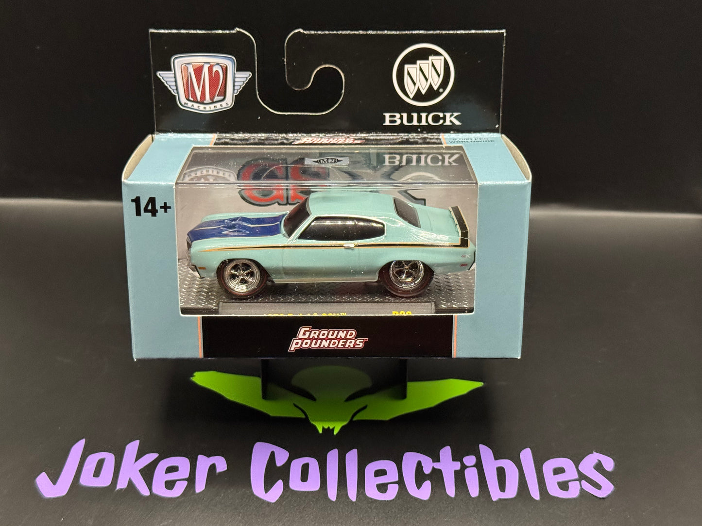 M2 Machines Ground Pounders Blue 1970 Buick GSX R33 26-05