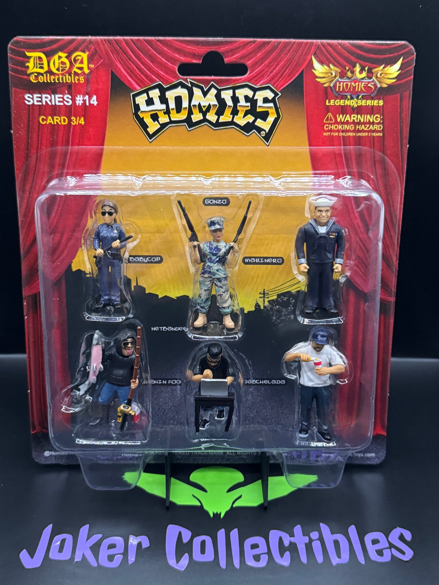 DGA Collectibles Homies Figures 1.75″ Series 14 Catorce Set of 6 Figures Card 3/4