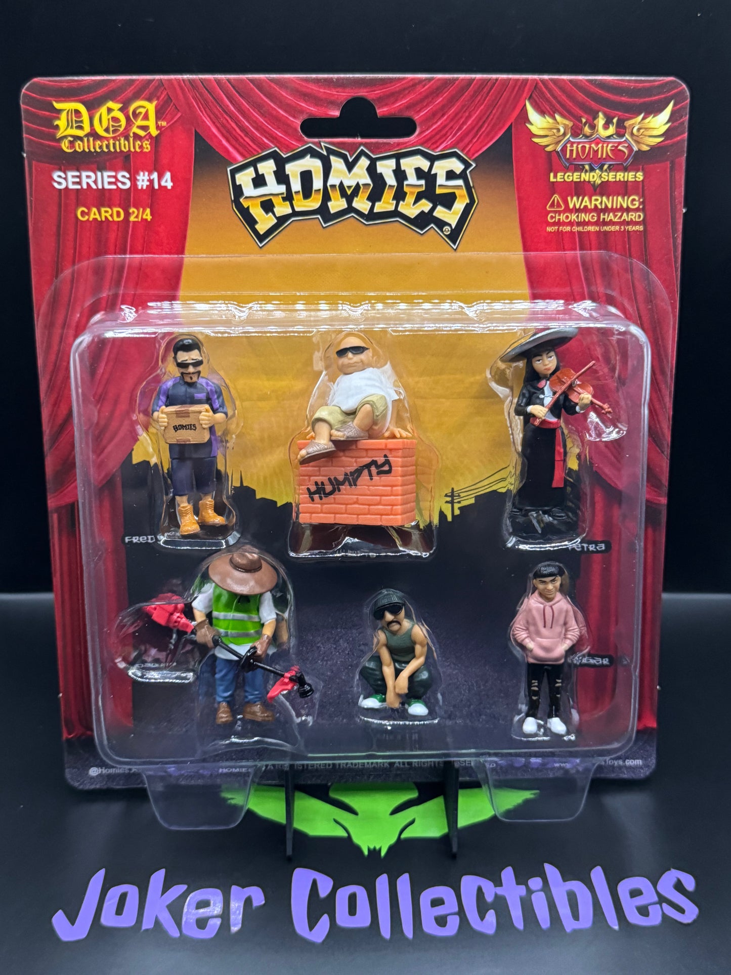 DGA Collectibles Homies Figures 1.75″ Series 14 Catorce Set of 6 Figures Card 2/4