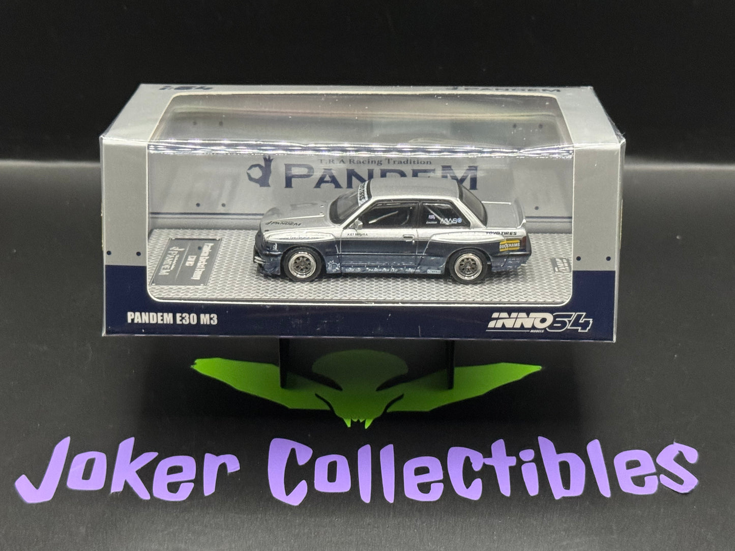 INNO64 Pandem Rocket Bunny BMW E30 M3 Silver & Blue