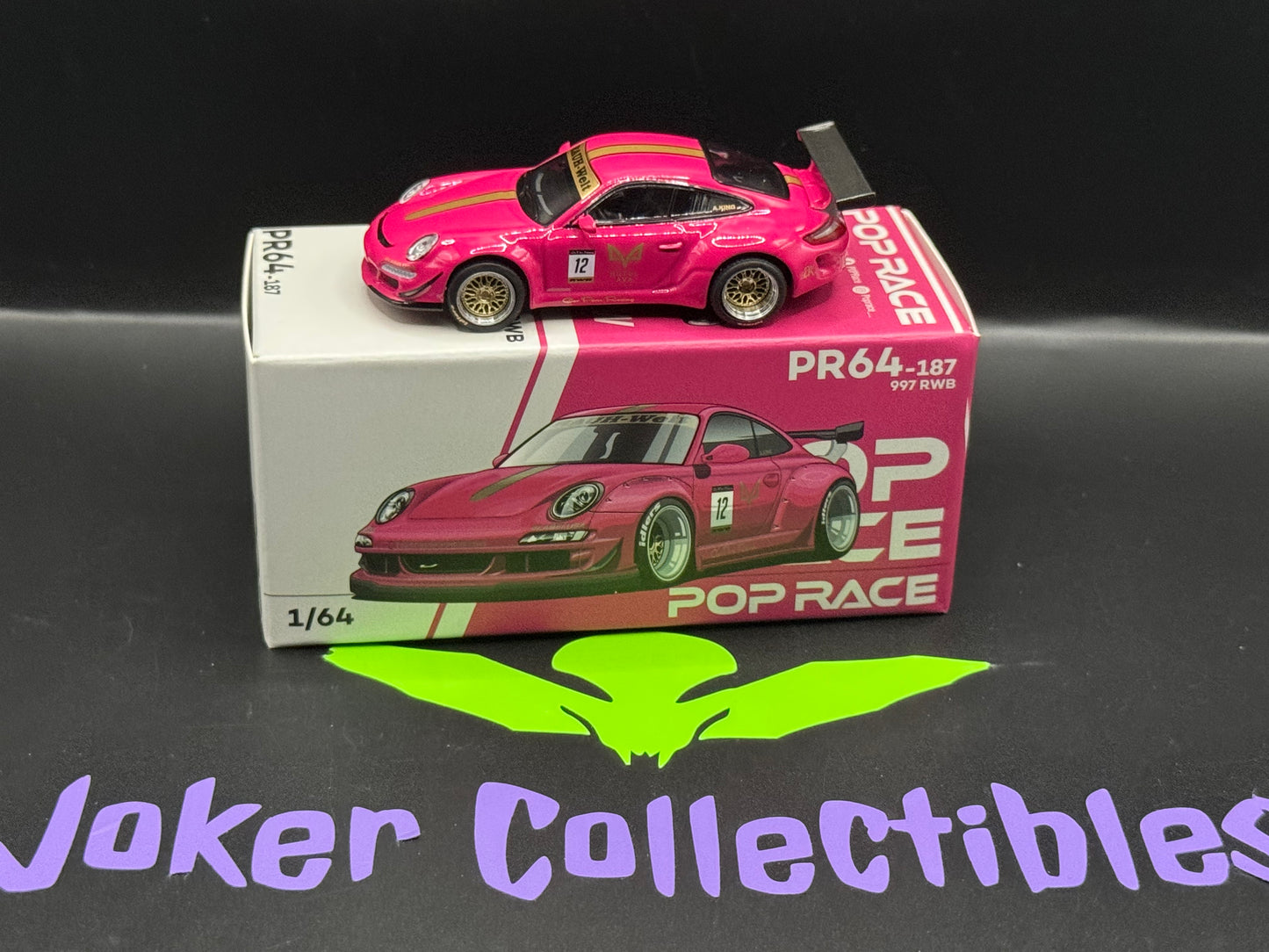 Pop Race Porsche 997 RWB AVA Pink PR64-187