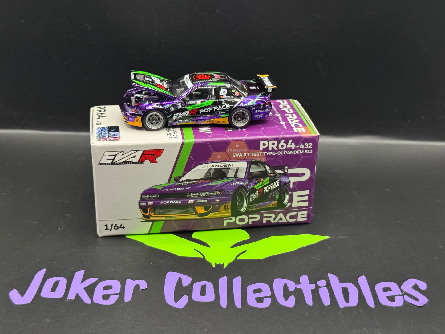 Pop Race EVA RT TEST TYPE-01 PANDEM Nissan S13 PR64-432 Evangelion Racing