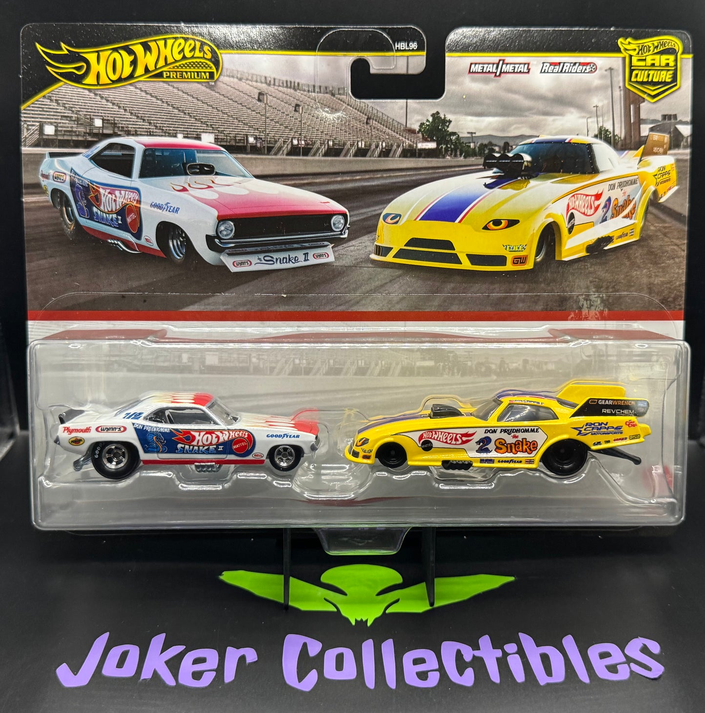 Hot Wheels Premium Car Culture 2 Pack '72 Plymouth Cuda FC Snake II & Rob'N Pinks Snake
