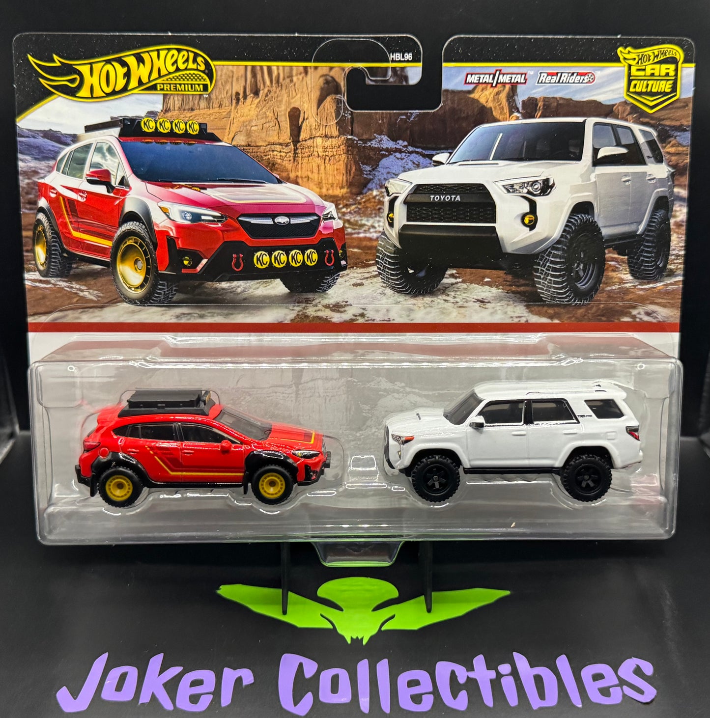 Hot Wheels Premium Car Culture 2 Pack Subaru Crosstrek & 2018 Toyota 4Runner