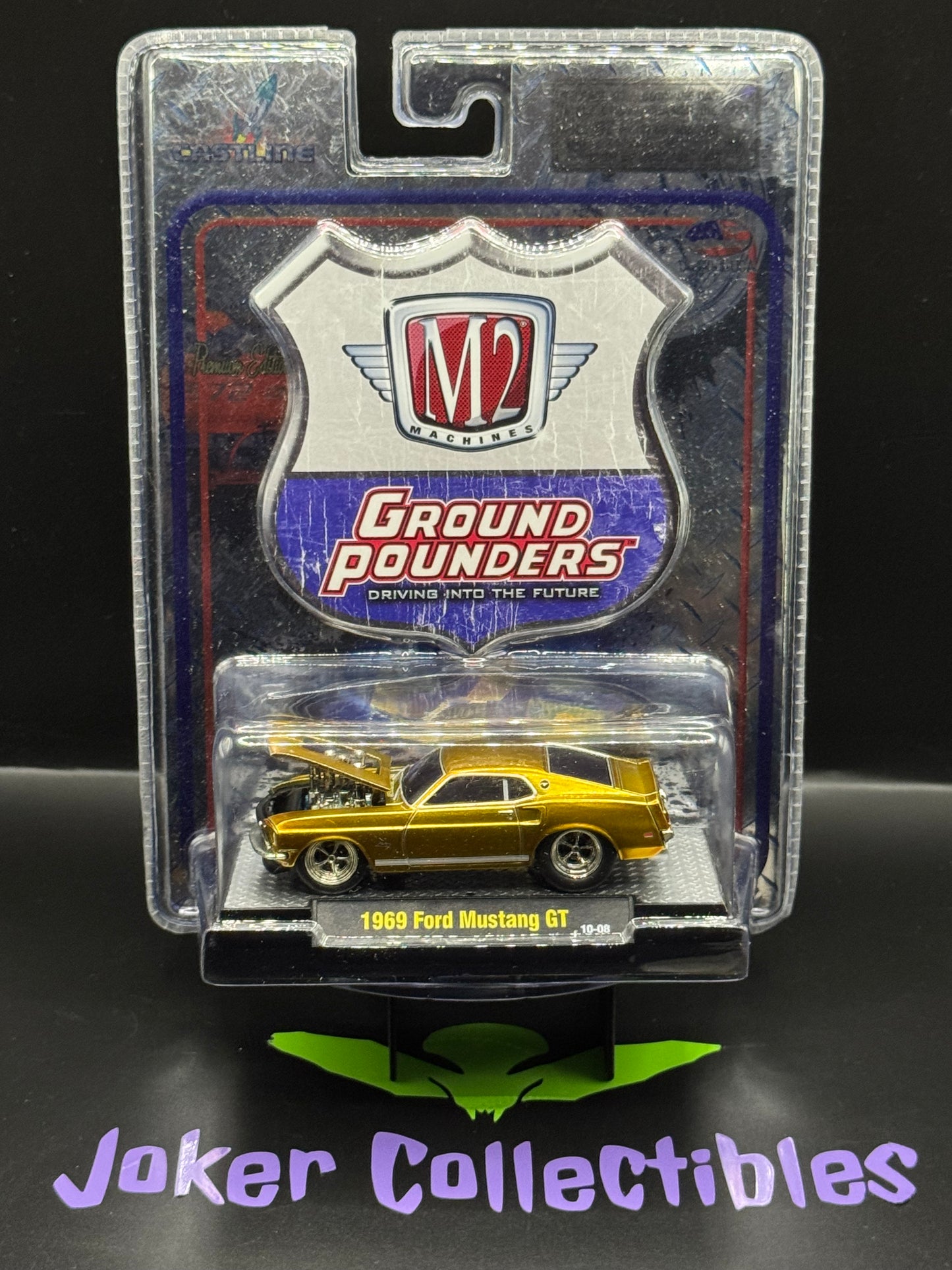 M2 Machines Ground Pounders Gold 1969 Ford Mustang GT Release 3 R03 10-08