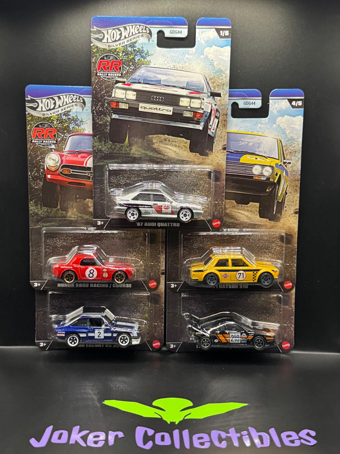 Hot Wheels Silver Series RR Rally Racers Set of 5 Cars GDG44-9C7R