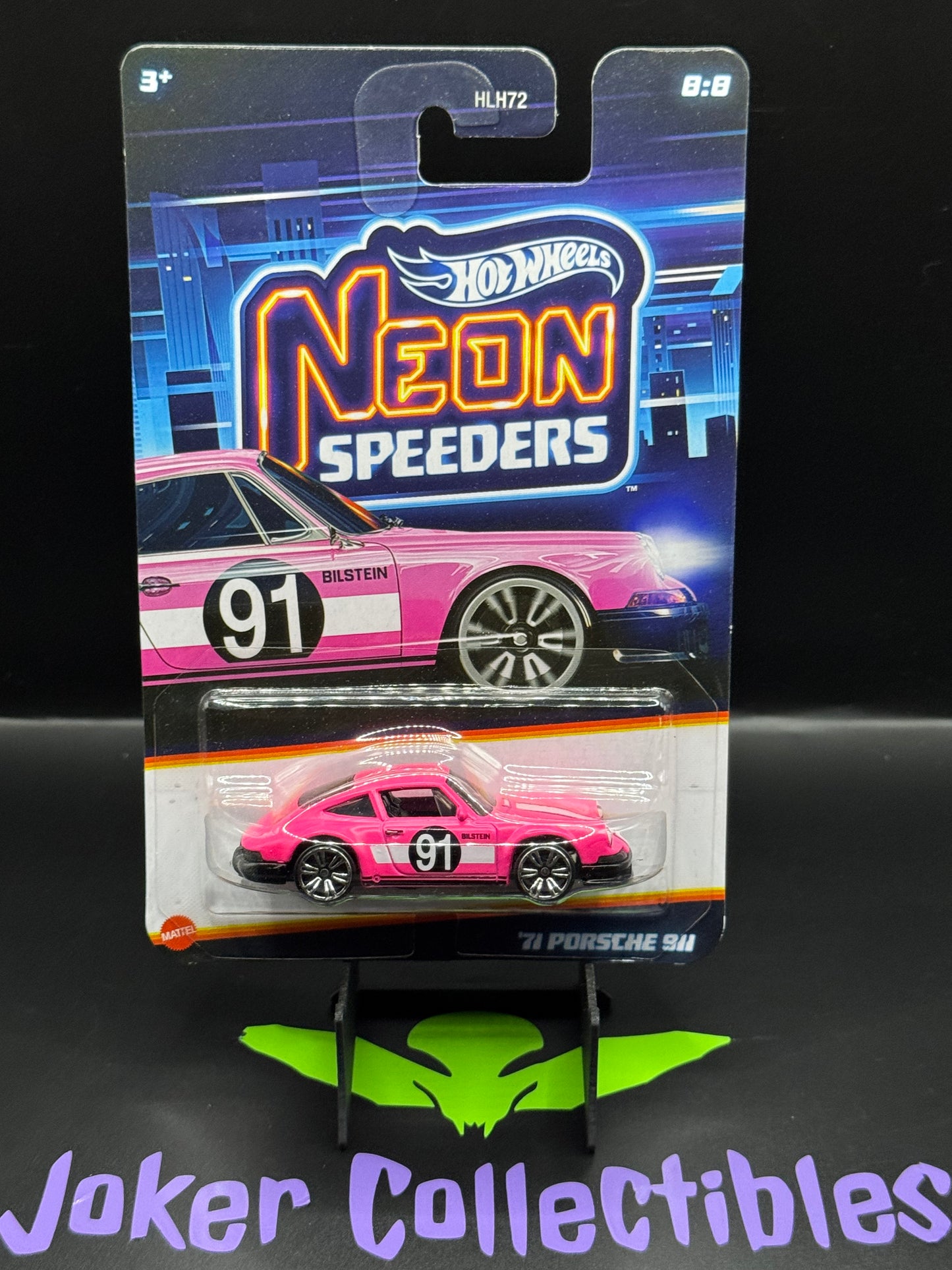 Hot Wheels Neon Speeders '71 Porsche 911 # 8/8 International Card