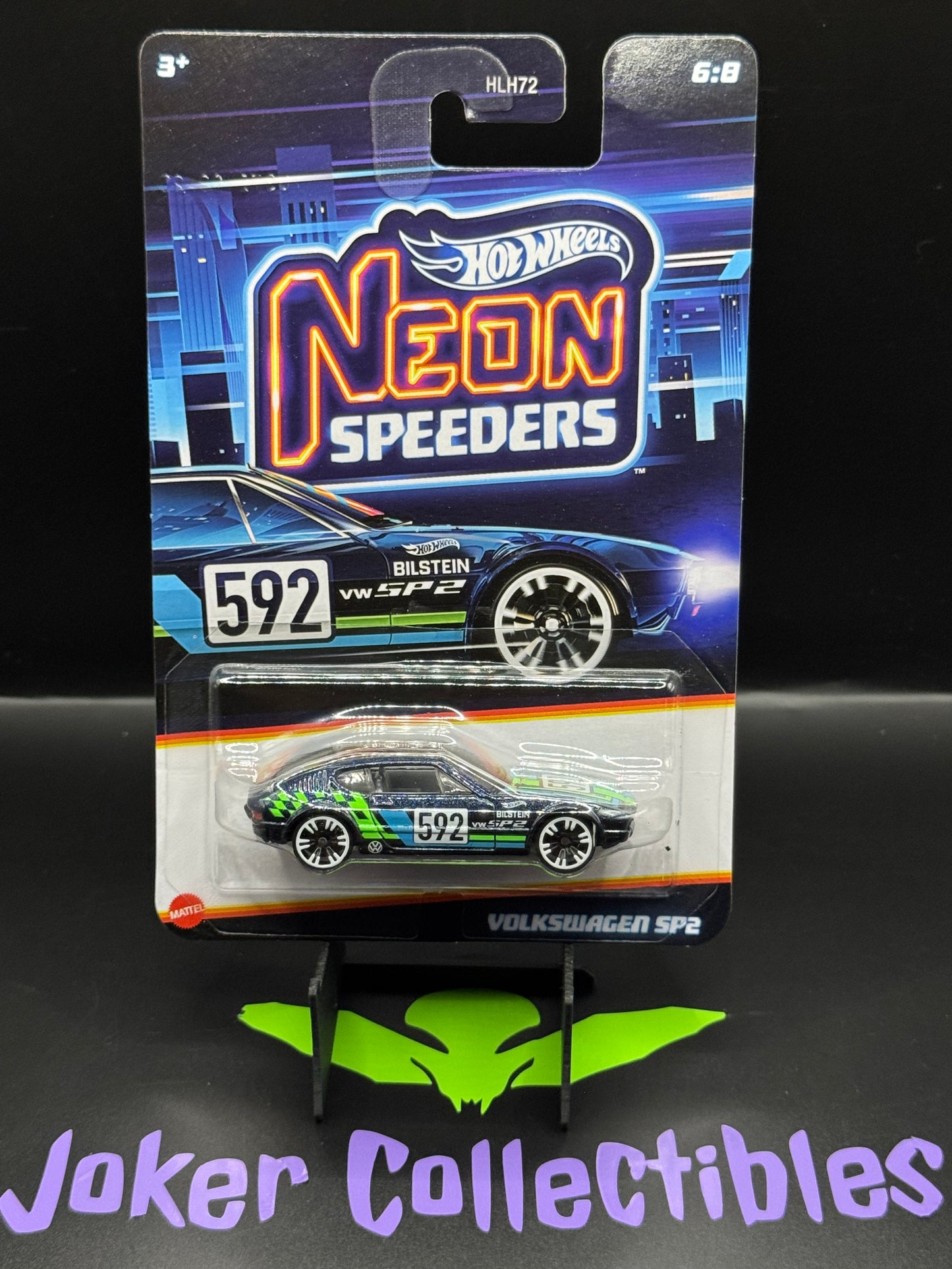 Hot Wheels Neon Speeders Volkswagen SP2 # 6/8 International Card