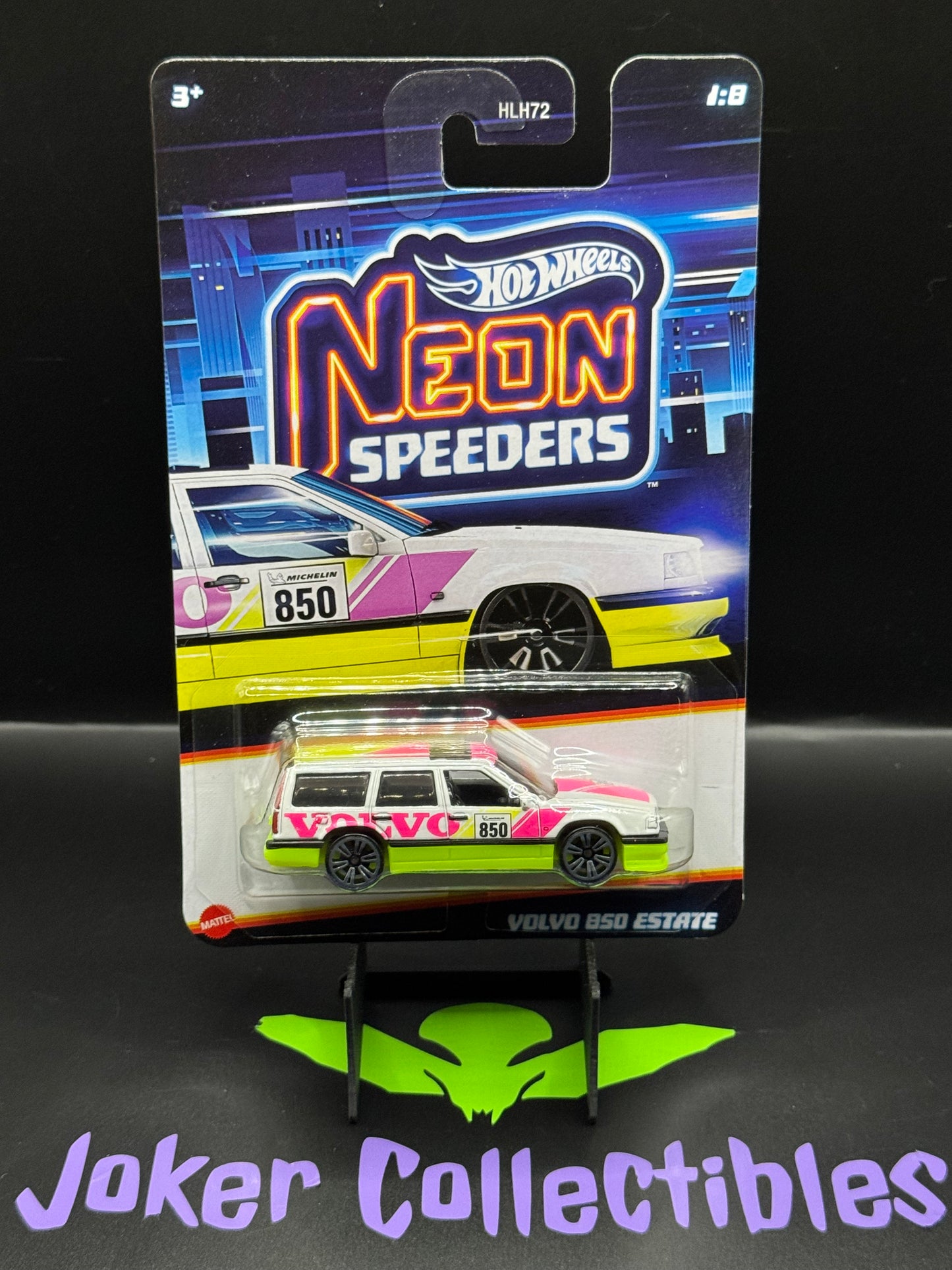 Hot Wheels Neon Speeders Volvo 850 Estate # 1/8 International Card