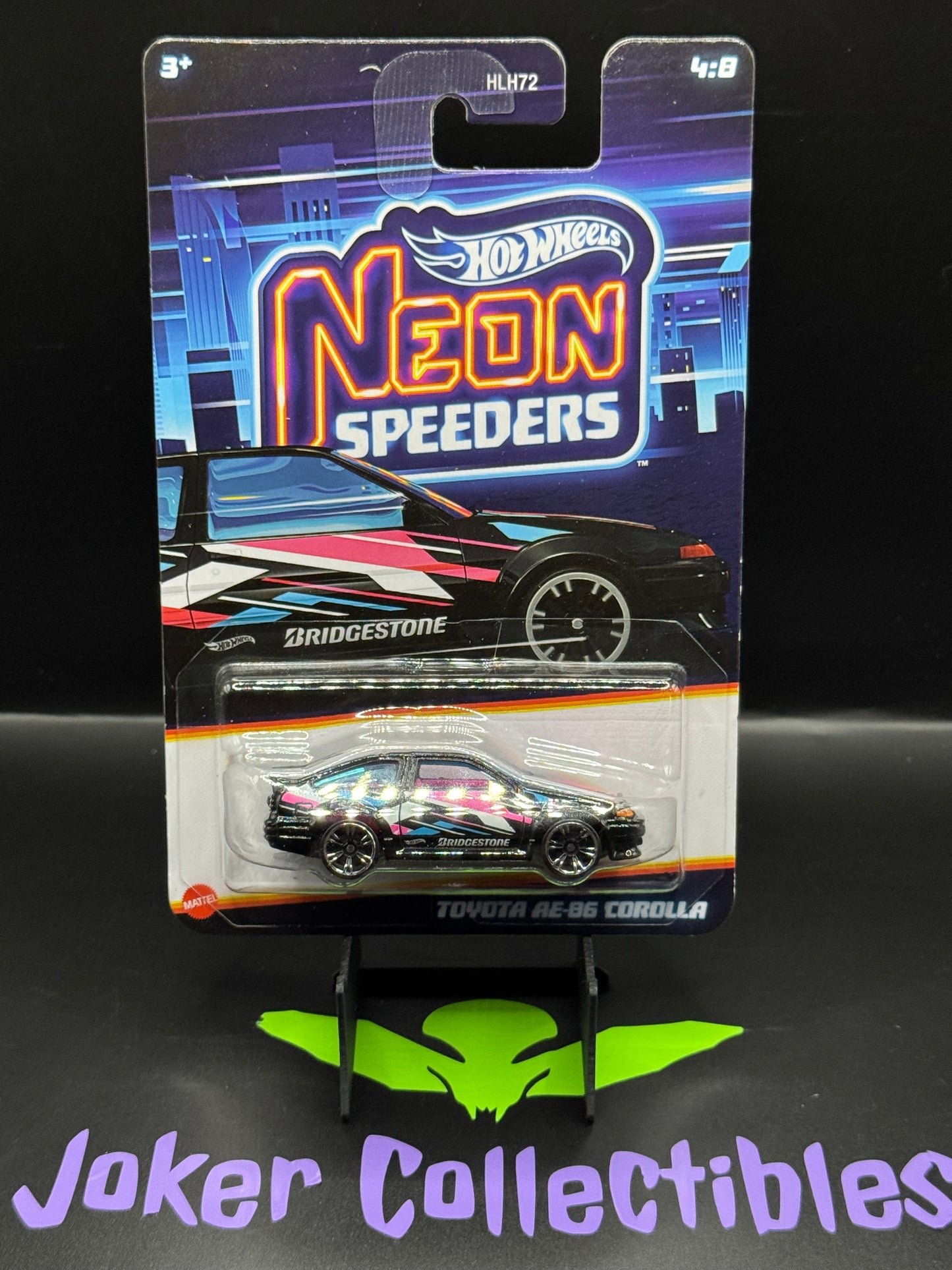 Hot Wheels Neon Speeders Toyota AE86 Corolla # 4/8 International Card