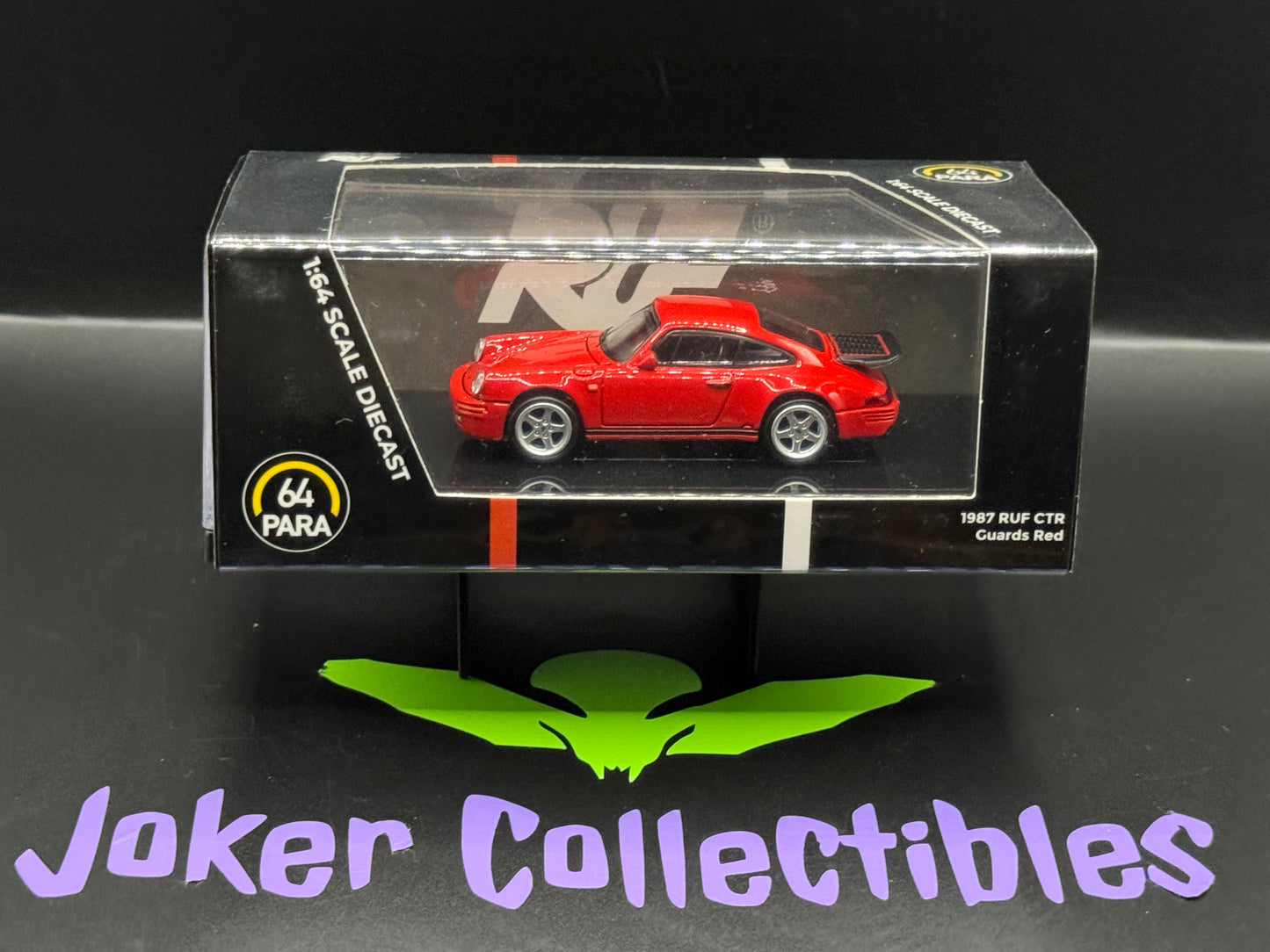 Paragon Models PARA64 1:64 1987 Porsche 911 RUF CTR Guards Red LHD