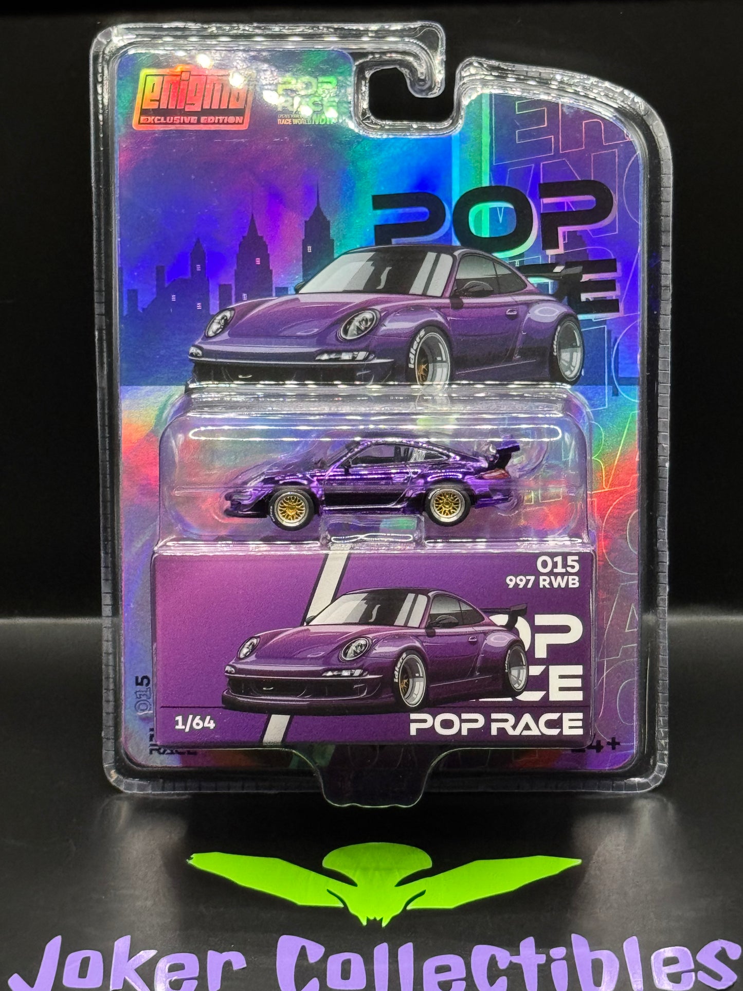 Pop Race Chase Porsche 997 RWB Purple PR64-PRE015 Enigma Exclusive