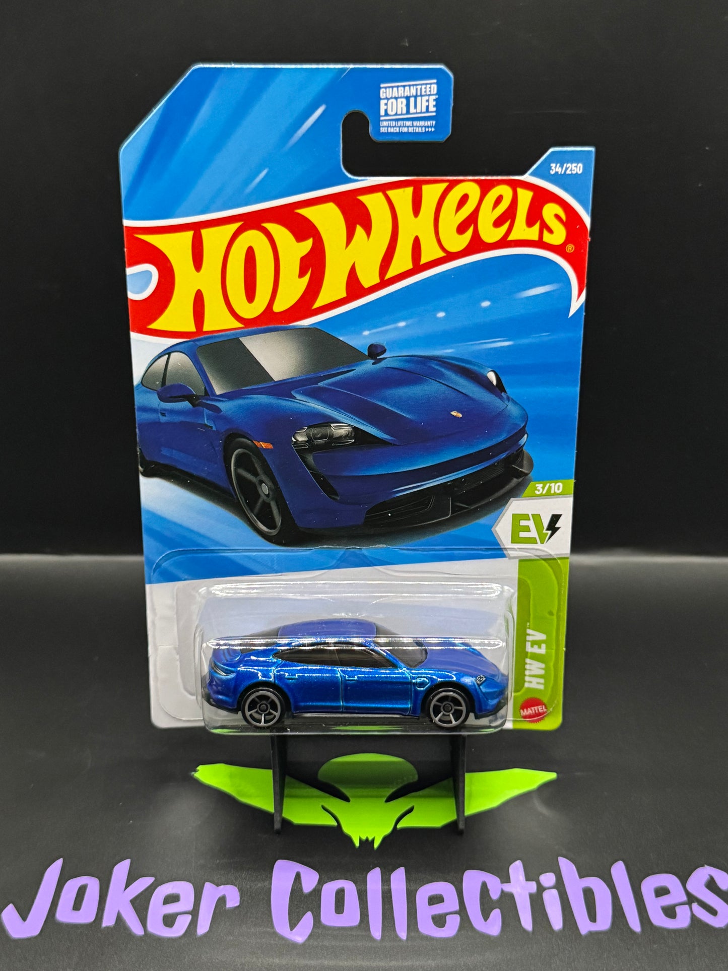 Hot Wheels 2026 Blue Porsche Taycan Turbo S 34/250 HW EV 3/10 J Case