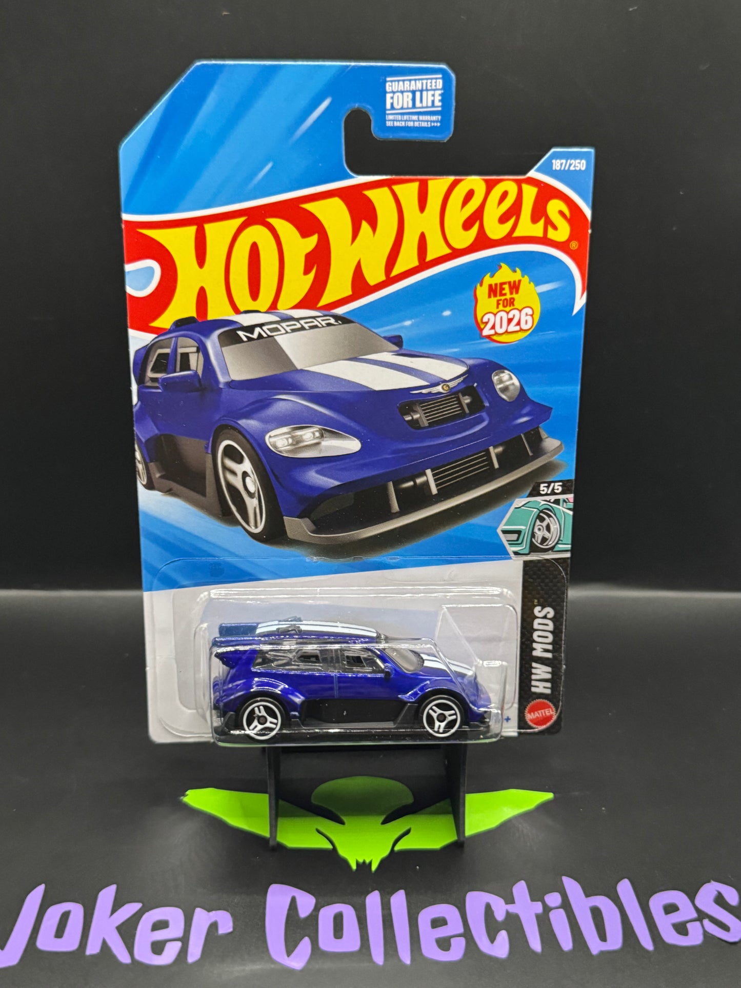 Hot Wheels 2026 Blue PT Fast 187/250 HW Mods 5/5 J Case