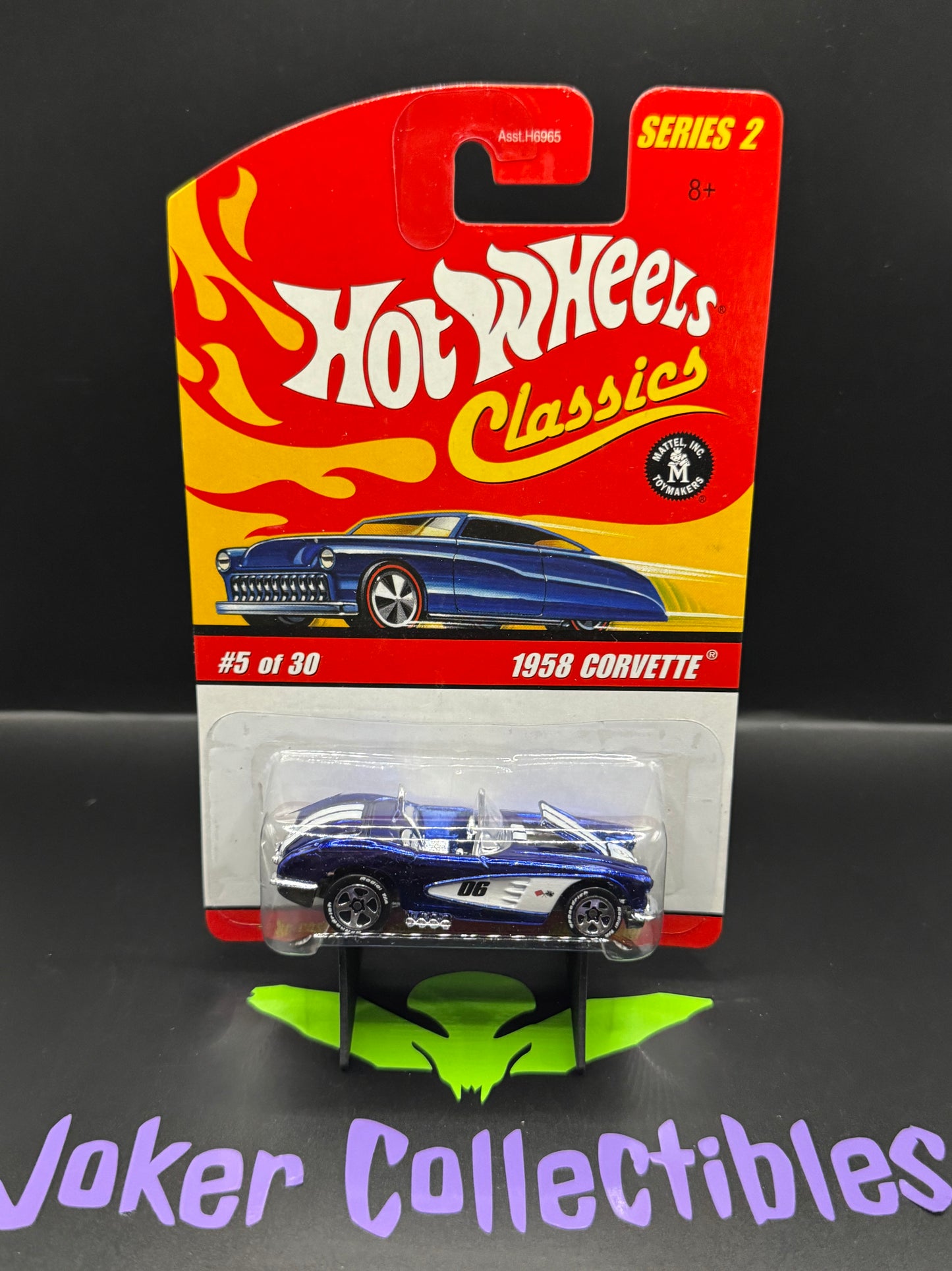 Hot Wheels Classics Series 2 Bright Blue 1958 Corvette # 5 of 30