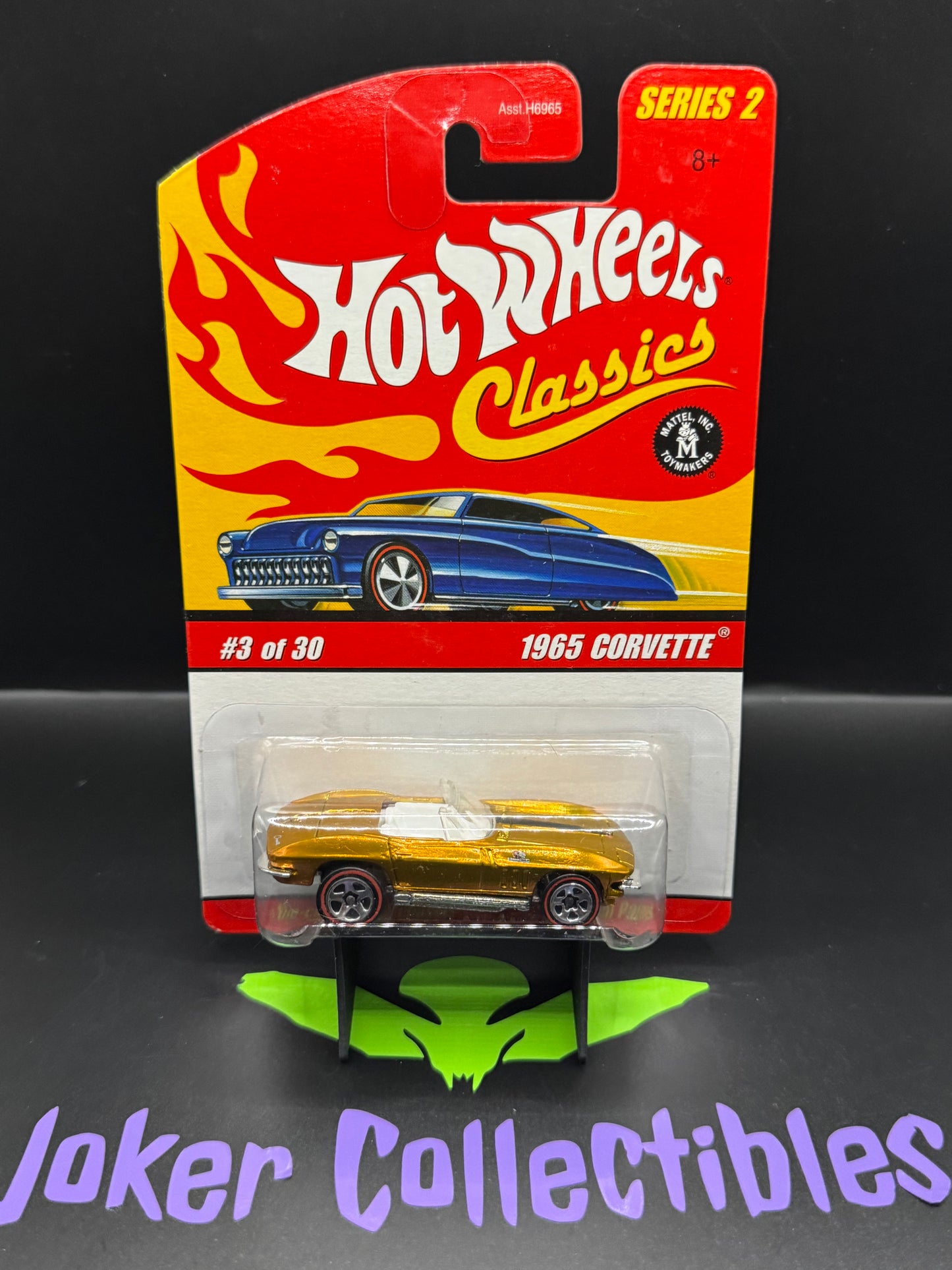 Hot Wheels Classics Series 2 Yellow / Orange / Gold 1965 Corvette # 3 of 30