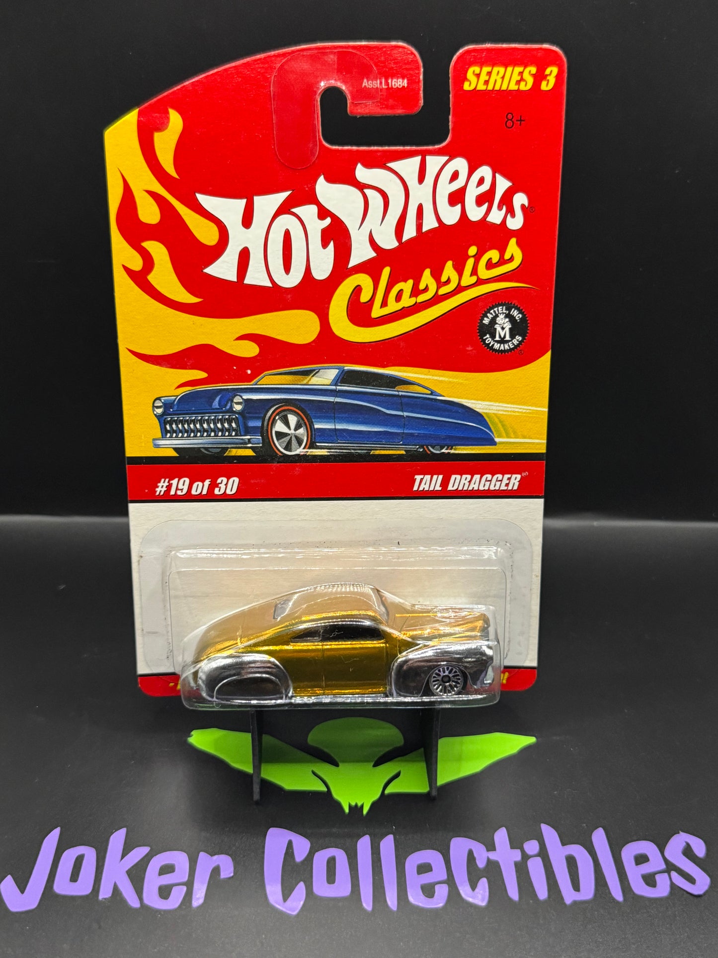 Hot Wheels Classics Series 3 Yellow / Gold Tail Dragger # 19 of 30