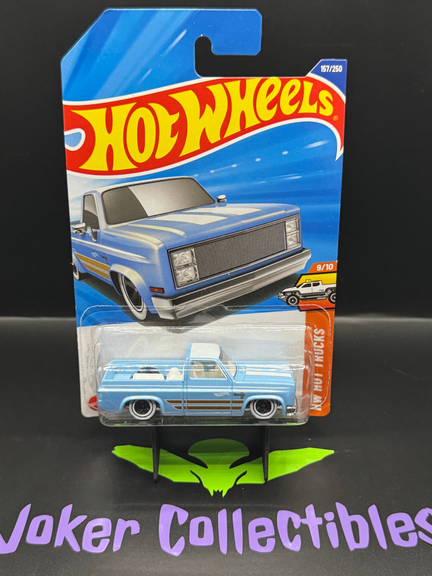 Hot Wheels Blue '83 Chevy Silverado 157/250 HW Hot Trucks 9/10