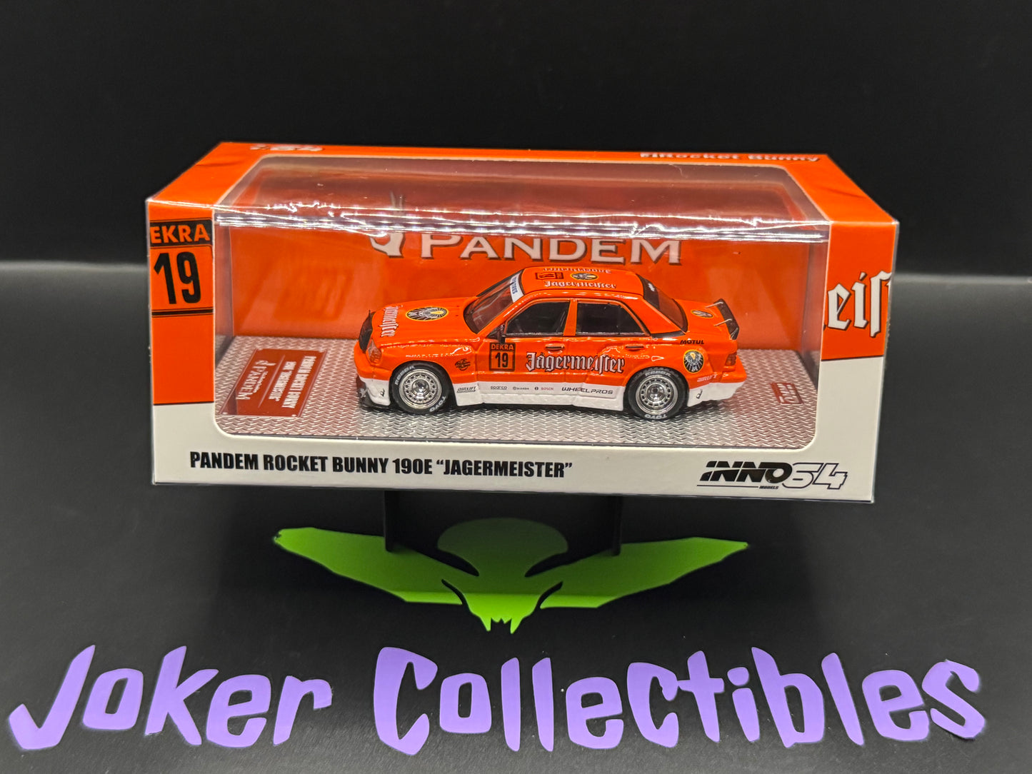INNO64 Pandem Rocket Bunny Mercedes-Benz 190E Jagermeister Orange
