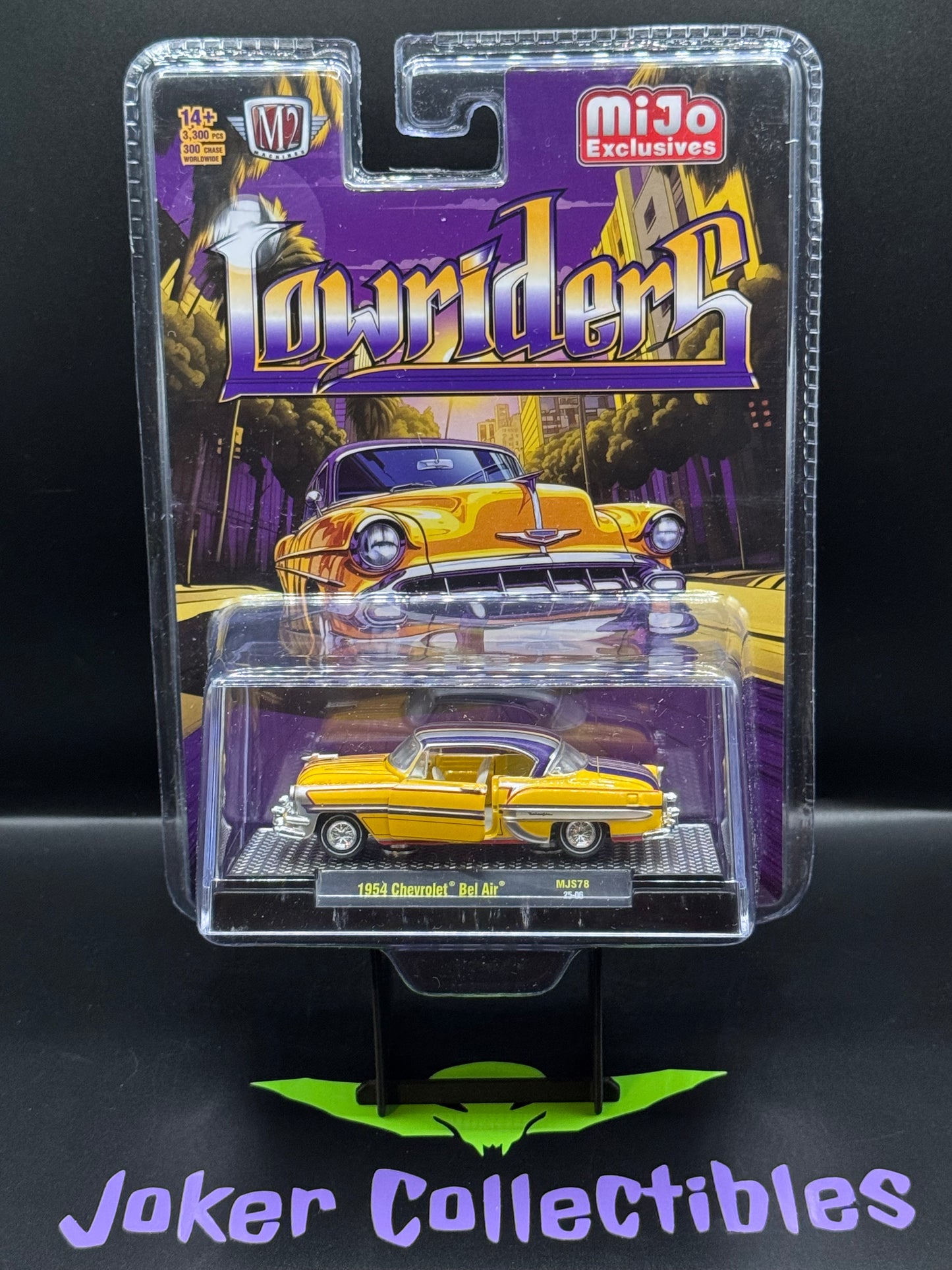 M2 Machines 1954 Chevrolet Bel Air Lowriders Metallic Yellow MJS78 25-06