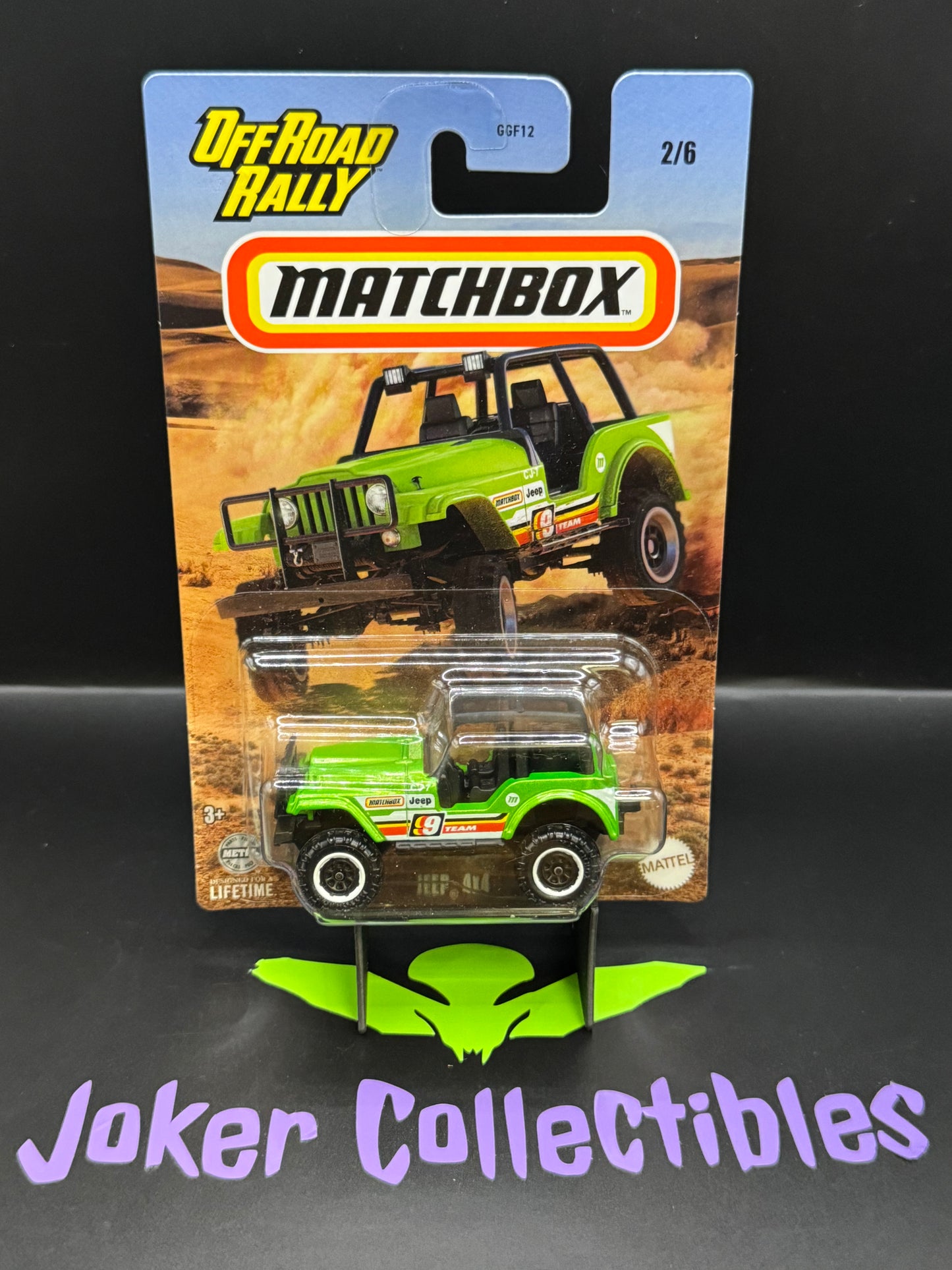 Matchbox Off Road Rally Green Jeep 4x4 2/6