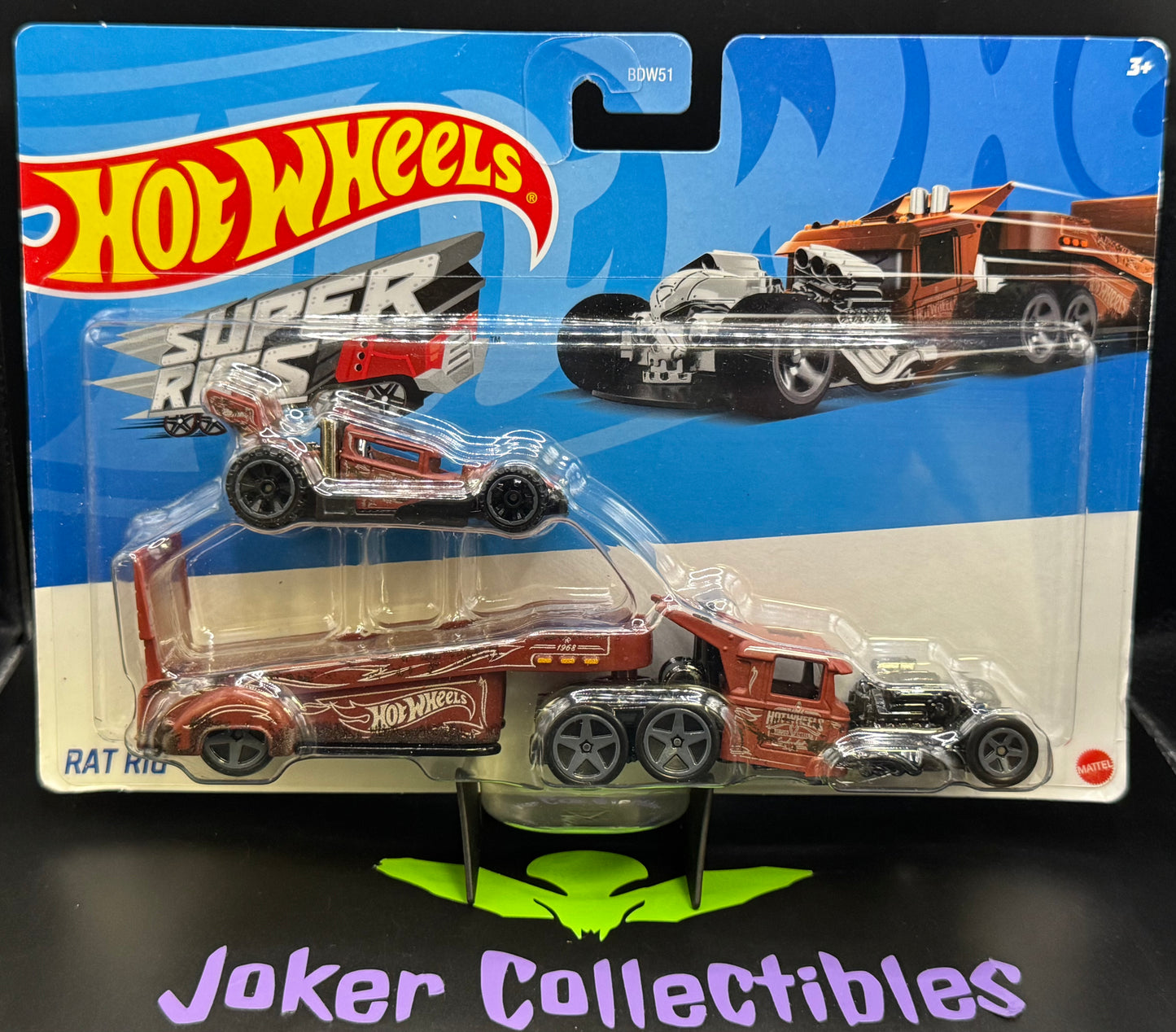 Hot Wheels Super Rigs Rat Rig & Bone Speeder Flat Red & Brown Matte Copper